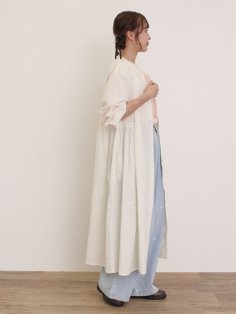 Samansa Mos2「はおり切り替えレースワンピース」|ワンピース|オフホワイト