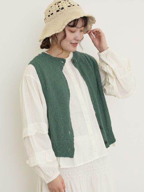 Samansa Mos2「スラブ前後2WAYベスト」|ダウンベスト・ベスト|