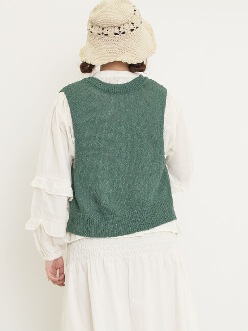 Samansa Mos2「スラブ前後2WAYベスト」|ダウンベスト・ベスト|