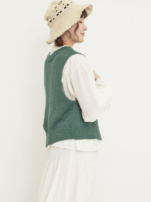 Samansa Mos2「スラブ前後2WAYベスト」|ダウンベスト・ベスト|