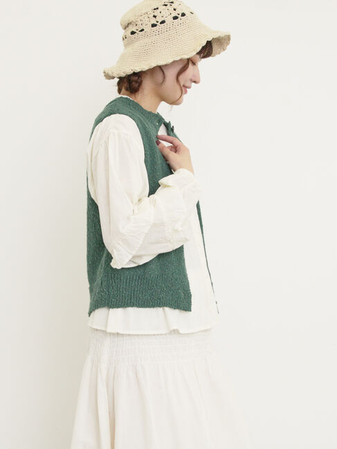 Samansa Mos2「スラブ前後2WAYベスト」|ダウンベスト・ベスト|