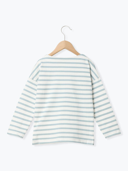 Samansa Mos2 Lagom「ハリネズミ刺繍ボーダーカットソー」|Tシャツ・カットソー|