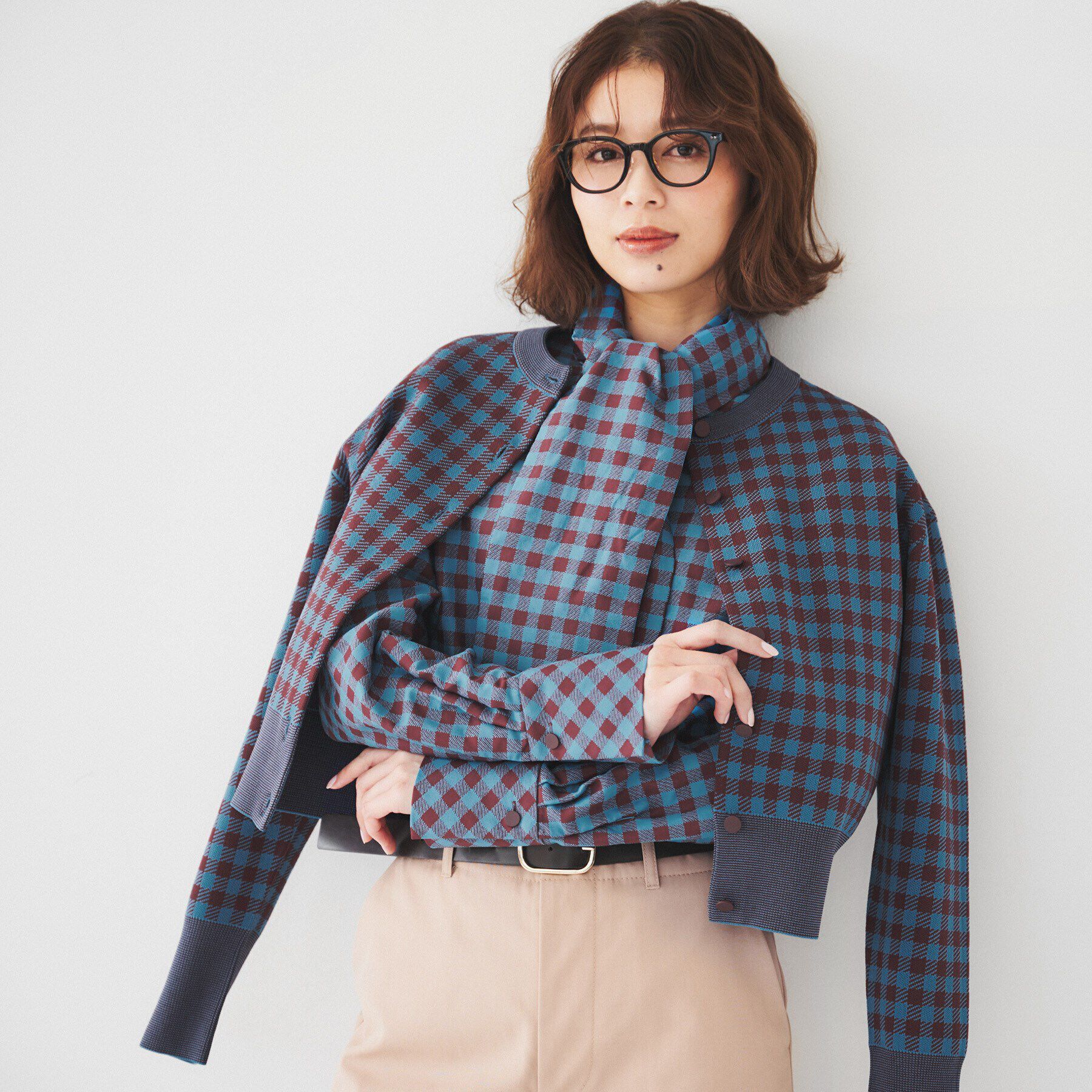 UNTITLED「【セットアップ可能】スポンディッシュ カーディガン」|カーディガン|ブルー(292)