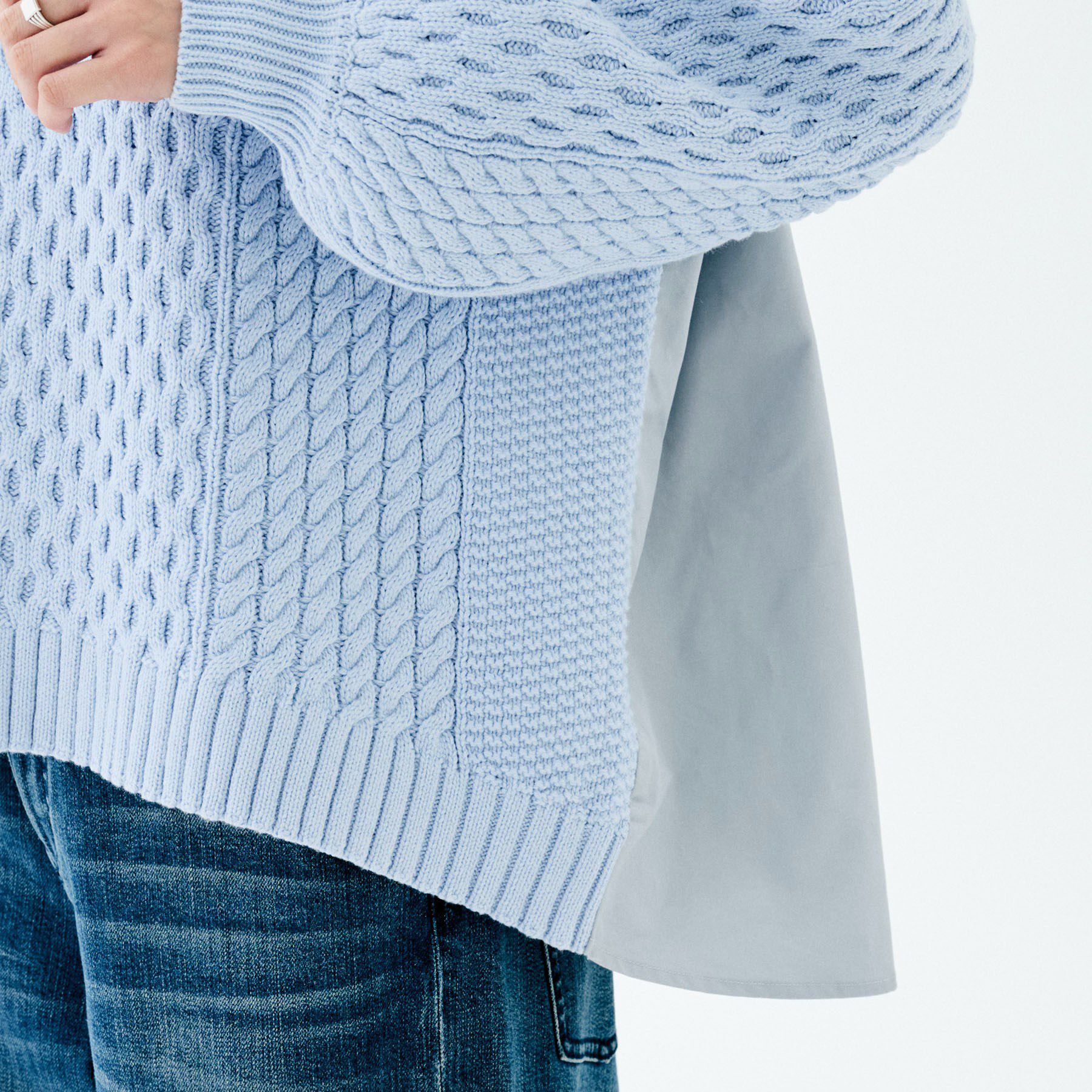 UNTITLED「【TORRAZZO DONNA】ドッキングニットトップス」|ニット・セーター|