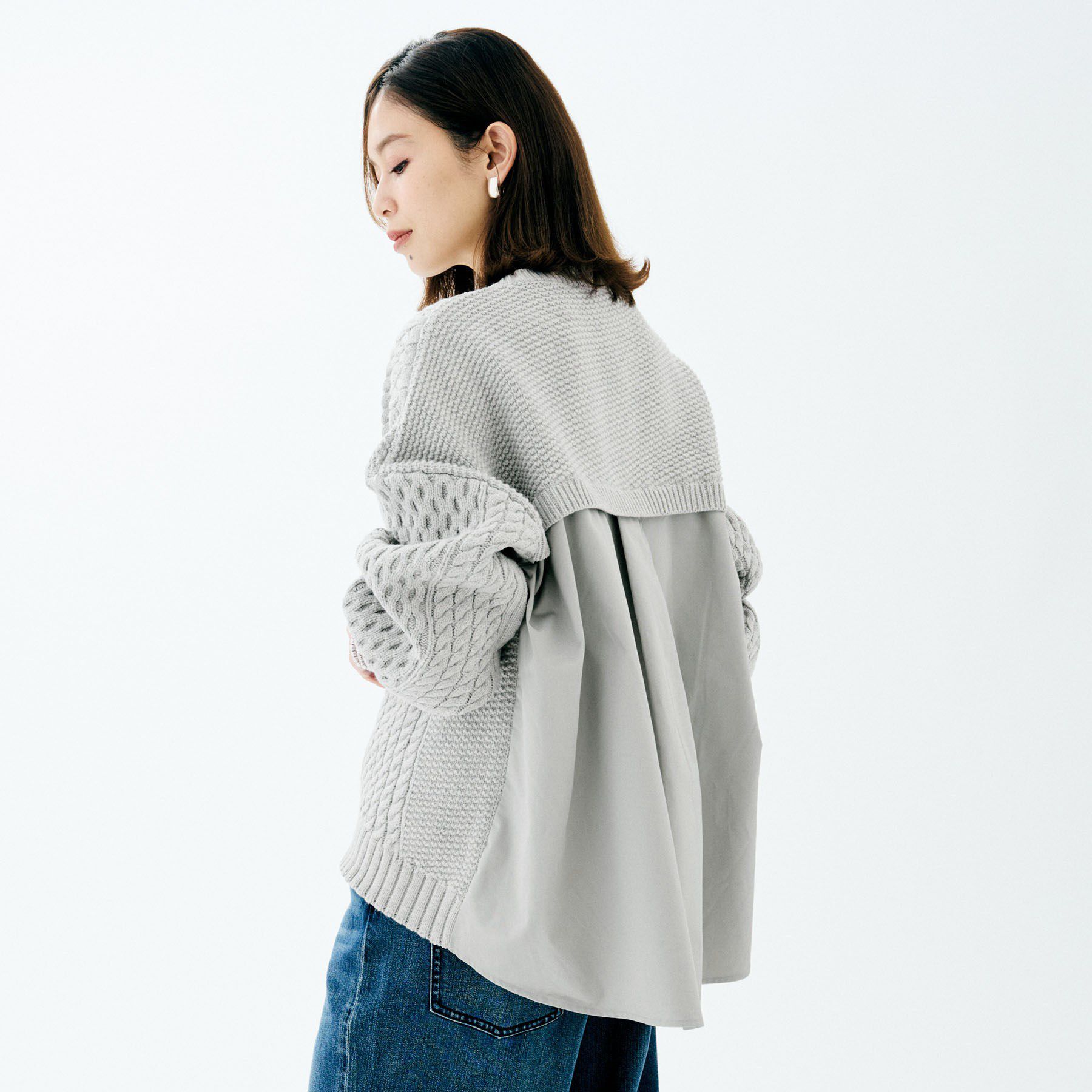 UNTITLED「【TORRAZZO DONNA】ドッキングニットトップス」|ニット・セーター|