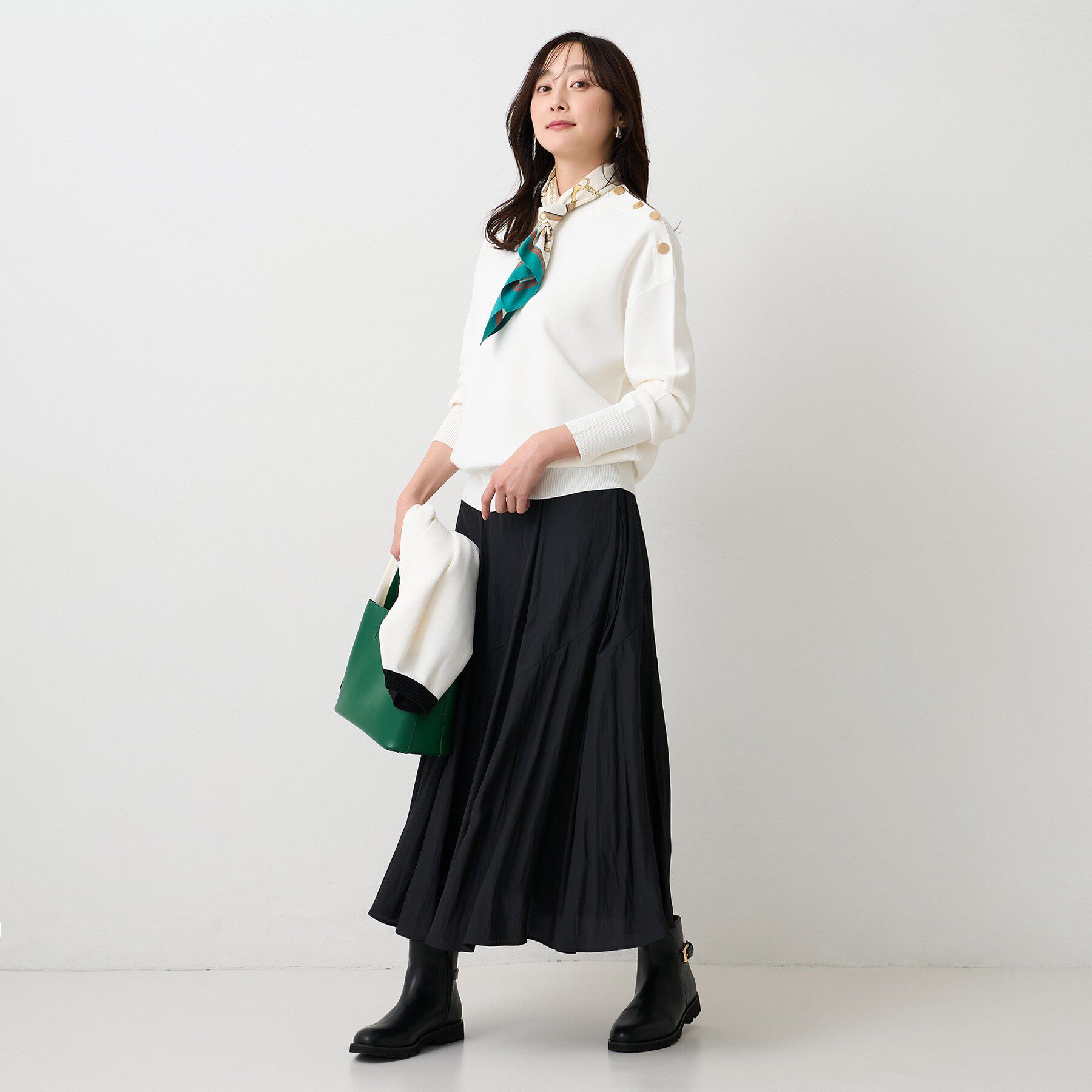 UNTITLED「【洗える/ゆったりコンパクト】ミラノリブプルオーバー」|ニット・セーター|