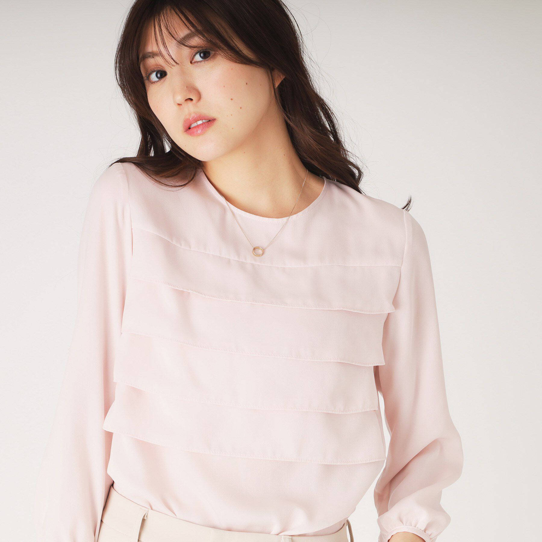 COUP DE CHANCE「【洗える】フリルブラウス」|シャツ・ブラウス|