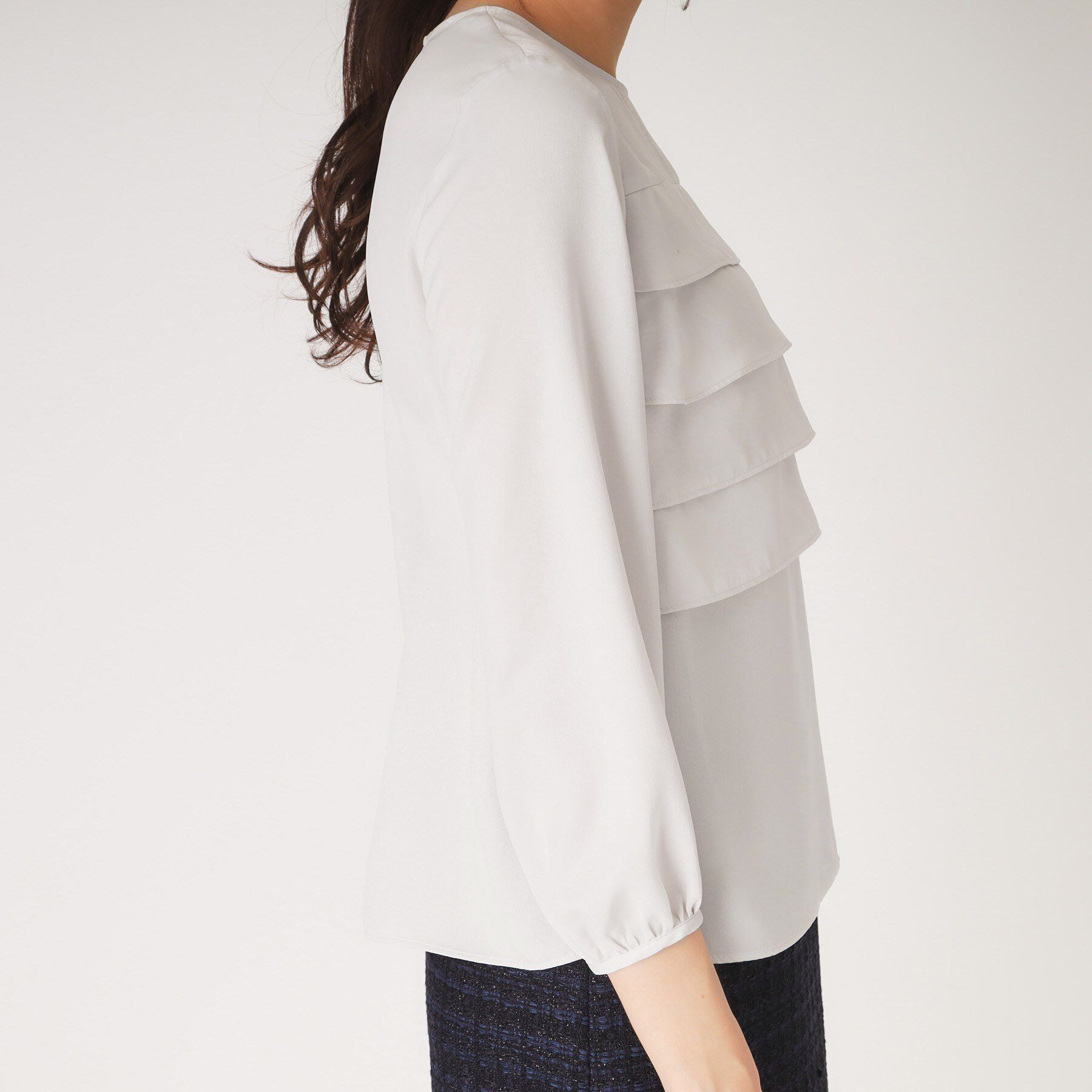 COUP DE CHANCE「【洗える】フリルブラウス」|シャツ・ブラウス|