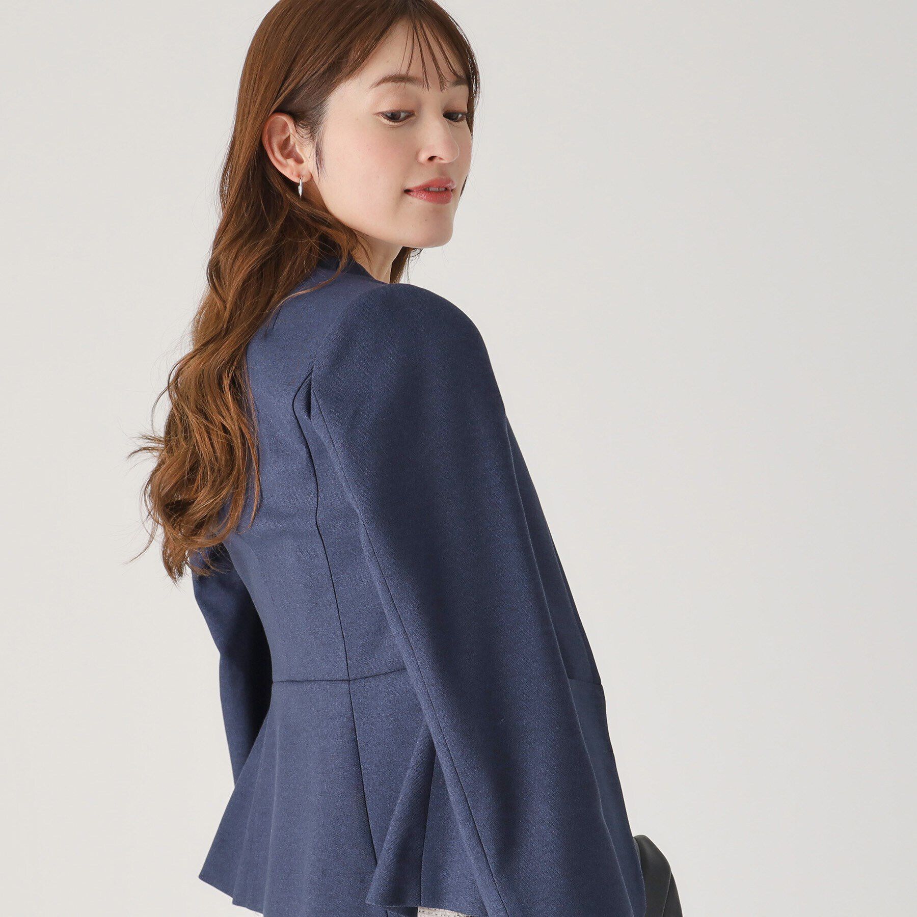 COUP DE CHANCE「【洗える／日本製／スーツ可】ノーカラージャケット」|テーラードジャケット|