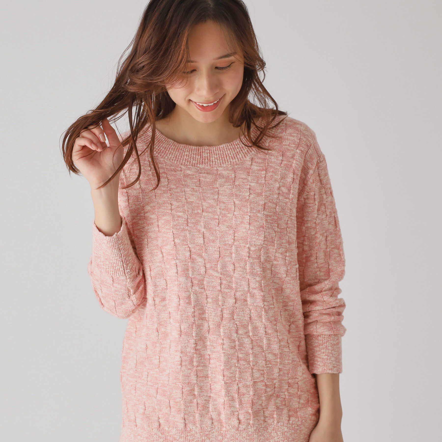 COUP DE CHANCE「【洗える】前後2WAYロング丈ニットトップス」|ニット・セーター|