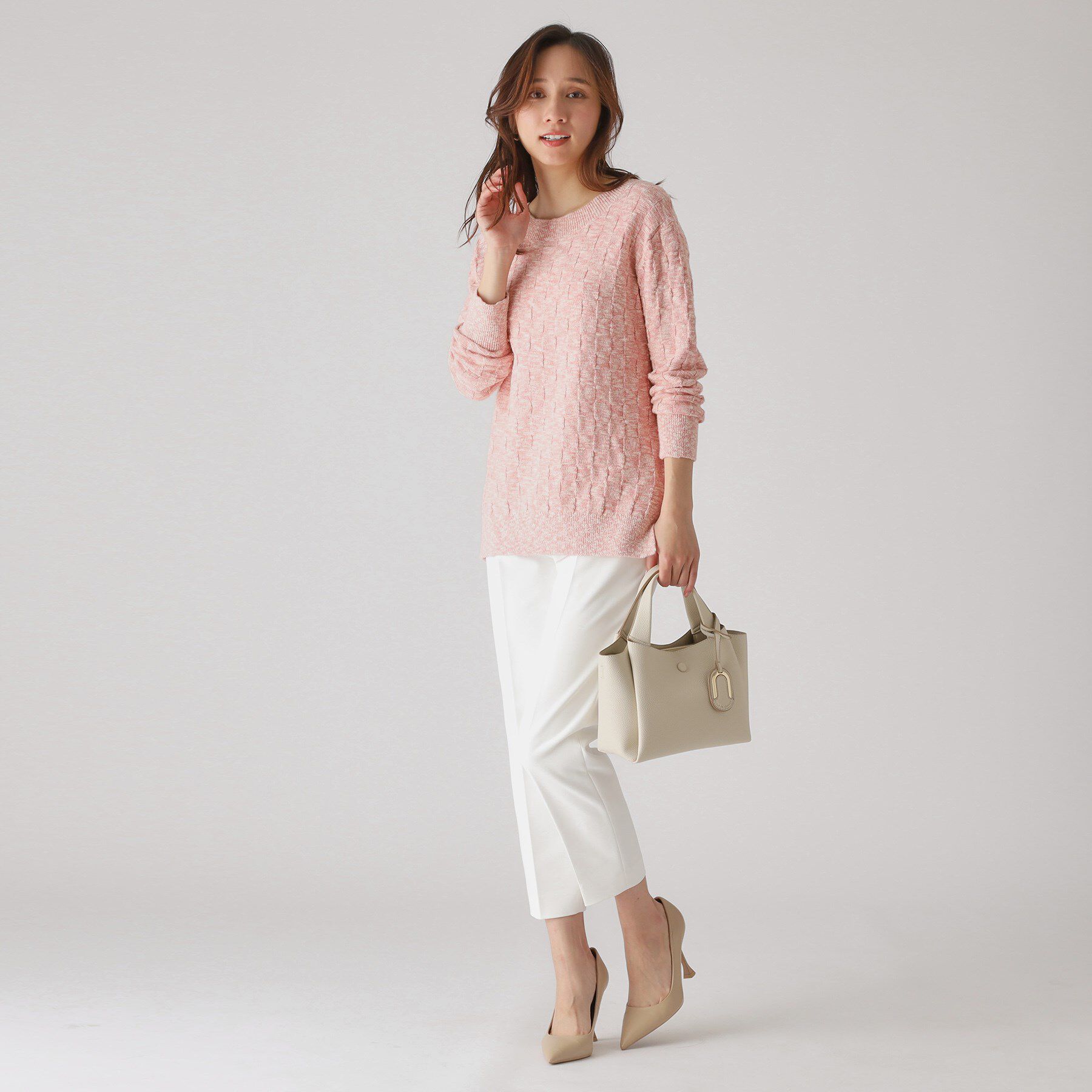 COUP DE CHANCE「【洗える】前後2WAYロング丈ニットトップス」|ニット・セーター|