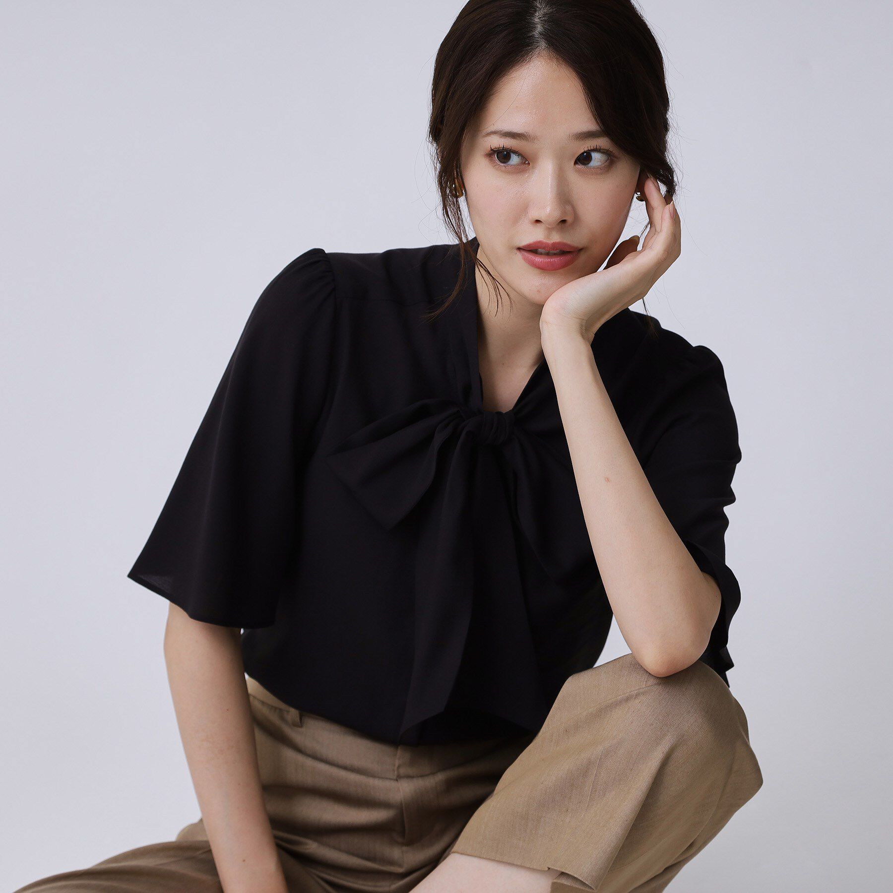 COUP DE CHANCE「【手洗い可／日本製】ボウタイブラウス」|シャツ・ブラウス|