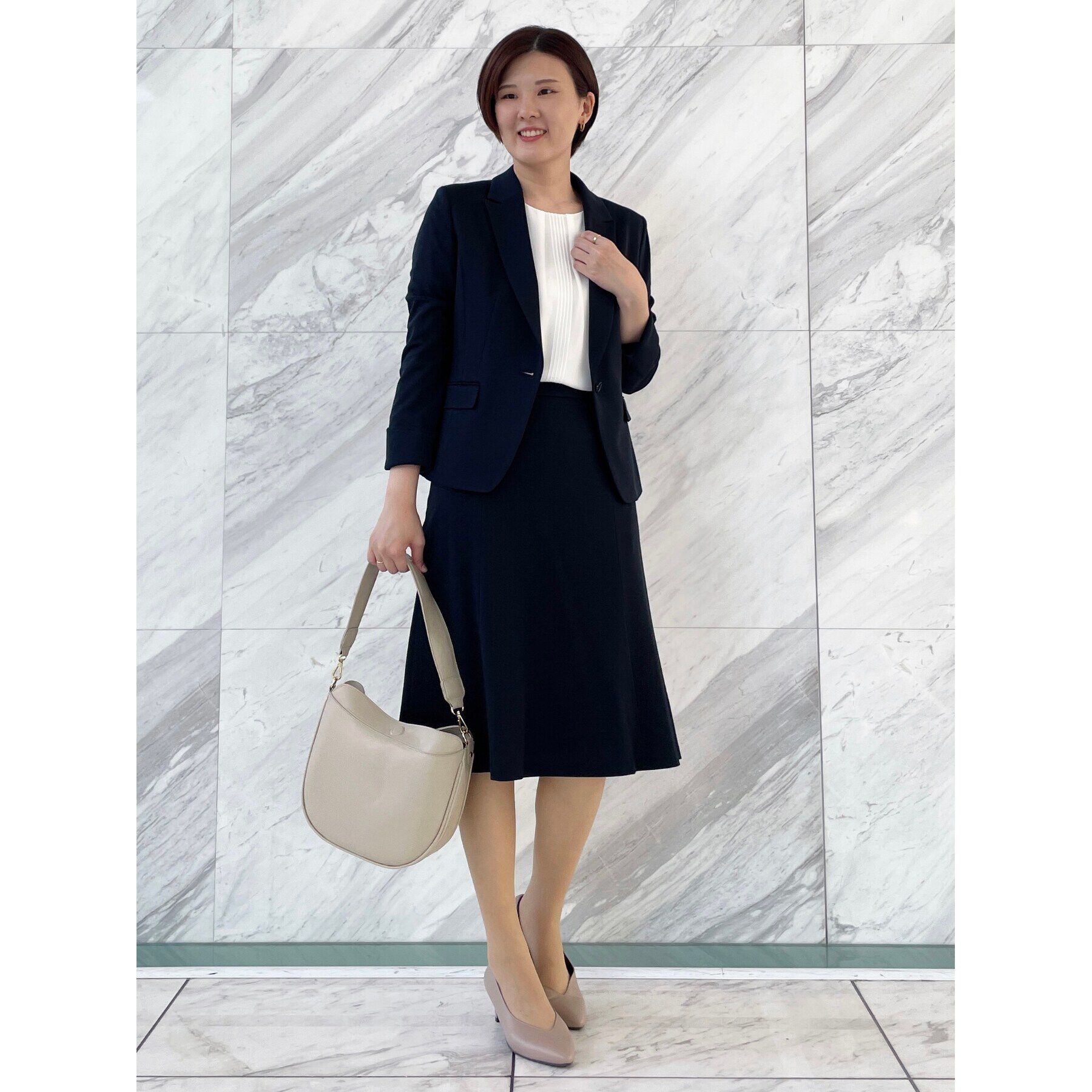 Reflect「【匠シリーズ／手洗い可／すっきり細見え】ソフトフレアスカート」|スカート|