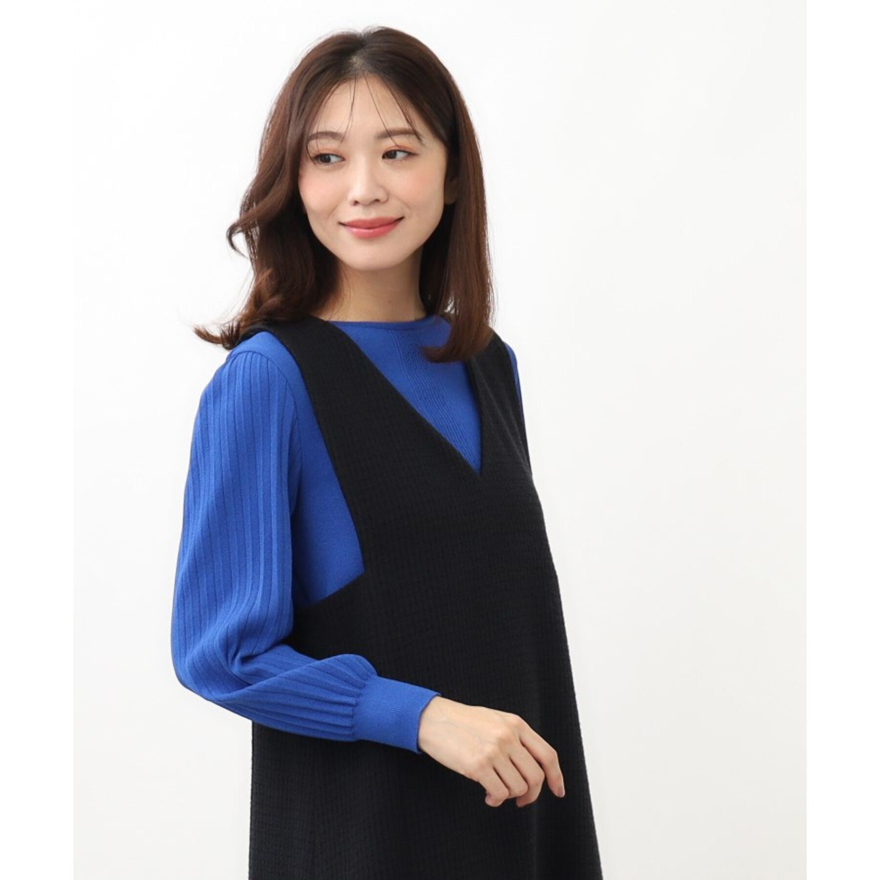 Reflect「【大人気ニットに新色登場！マイカラニット+／細見え／WEB限定カラーあり／マシンウォッシュ可／選べる」|ニット・セーター|