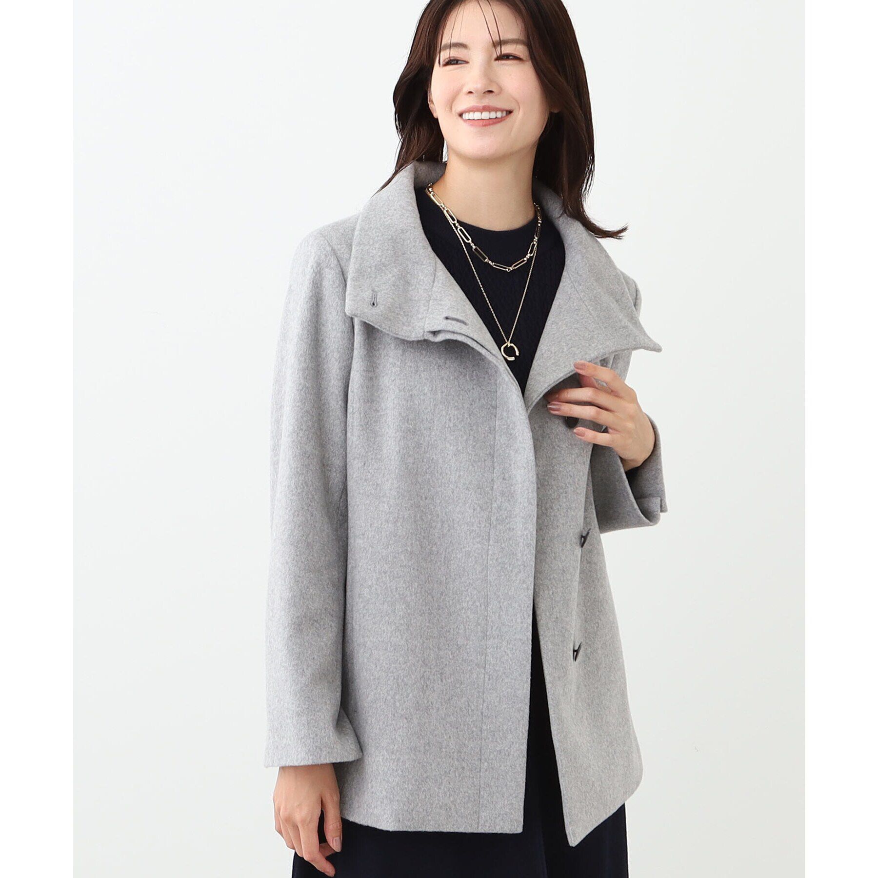 Reflect「【定番人気】スタンドカラーミドルコート」|その他|