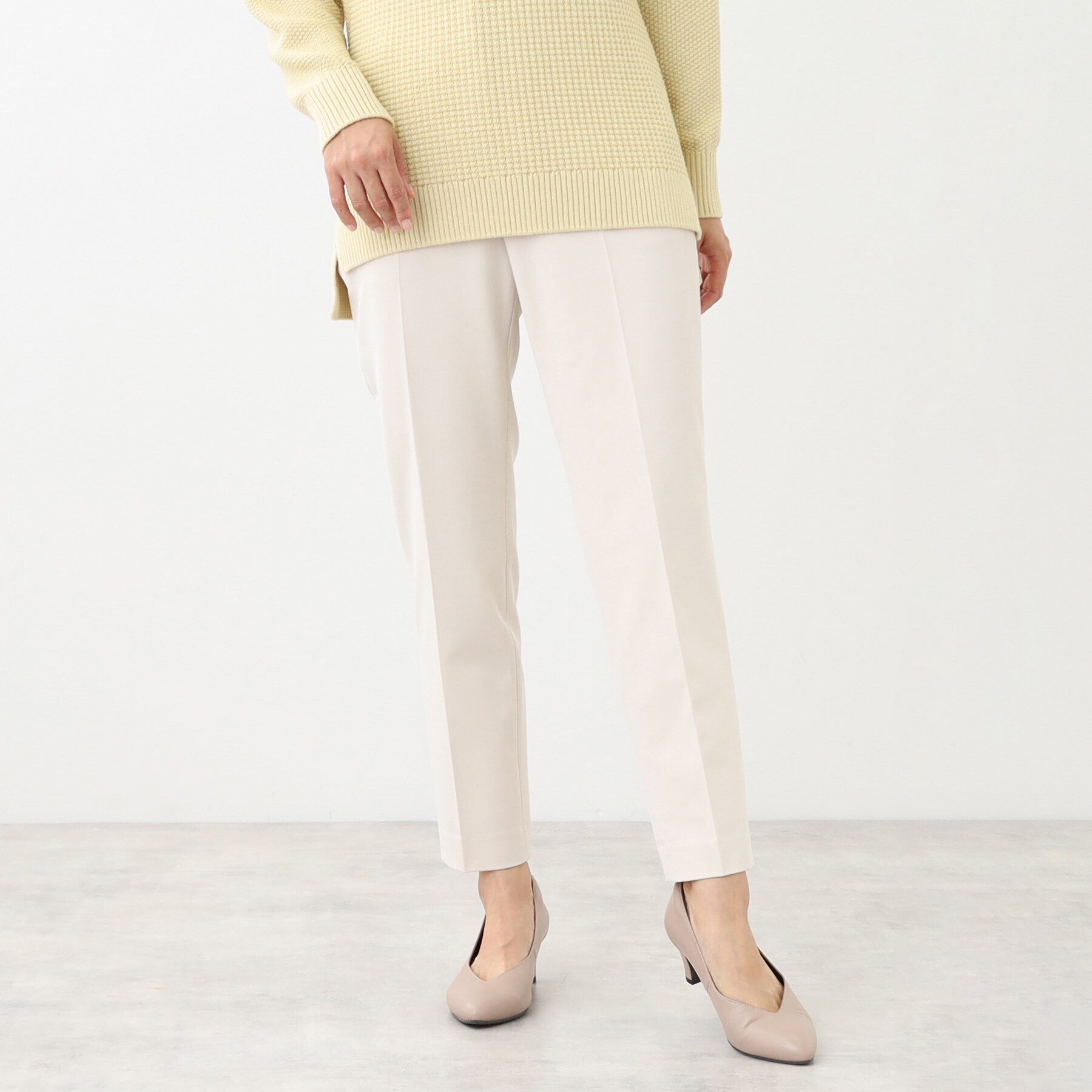 Reflect「【WEB限定カラーあり／私のパンツ／手洗い可】テーパードパンツ」|その他|アイボリー(004)