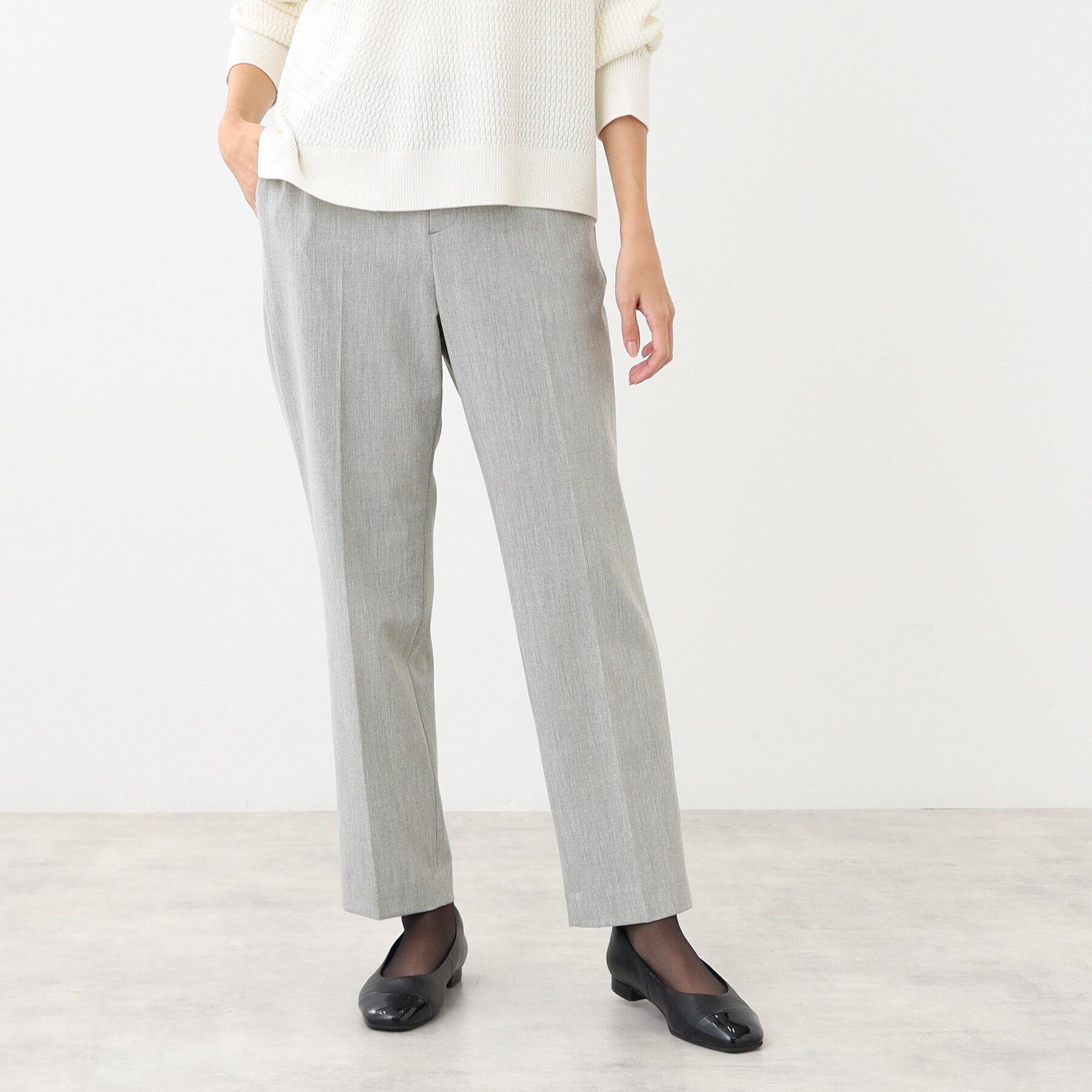 Reflect「【WEB限定カラーあり／私のパンツ／手洗い可】テーパードパンツ」|その他|ライトグレー(011