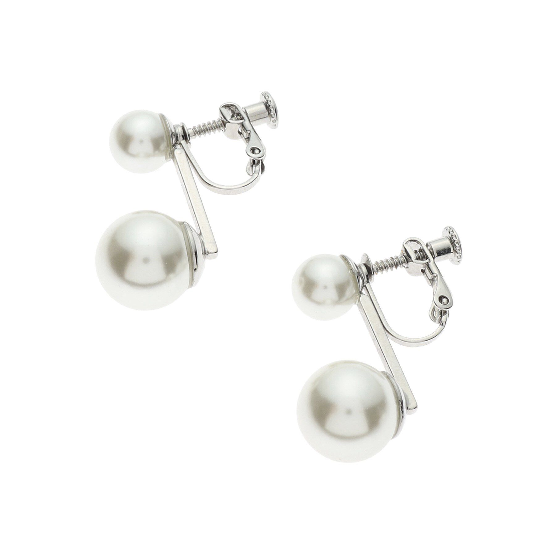 Reflect「【フォーマルにも使える】パール調イヤーアクセサリー」|ピアス|シルバー(106)