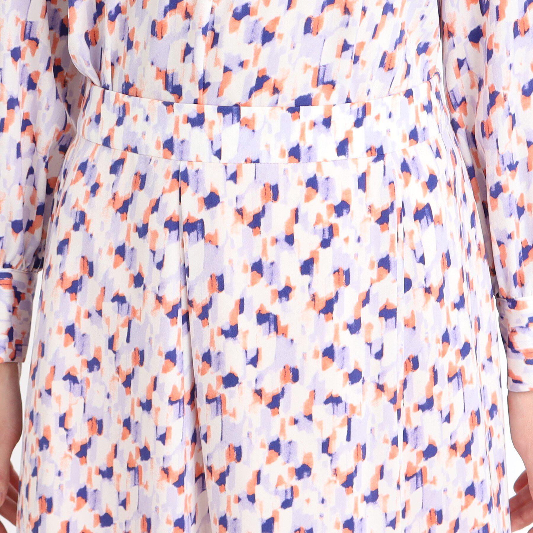 Reflect「【マシンウォッシュ可／セットアップ可】フリュイドプリントスカート」|スカート|