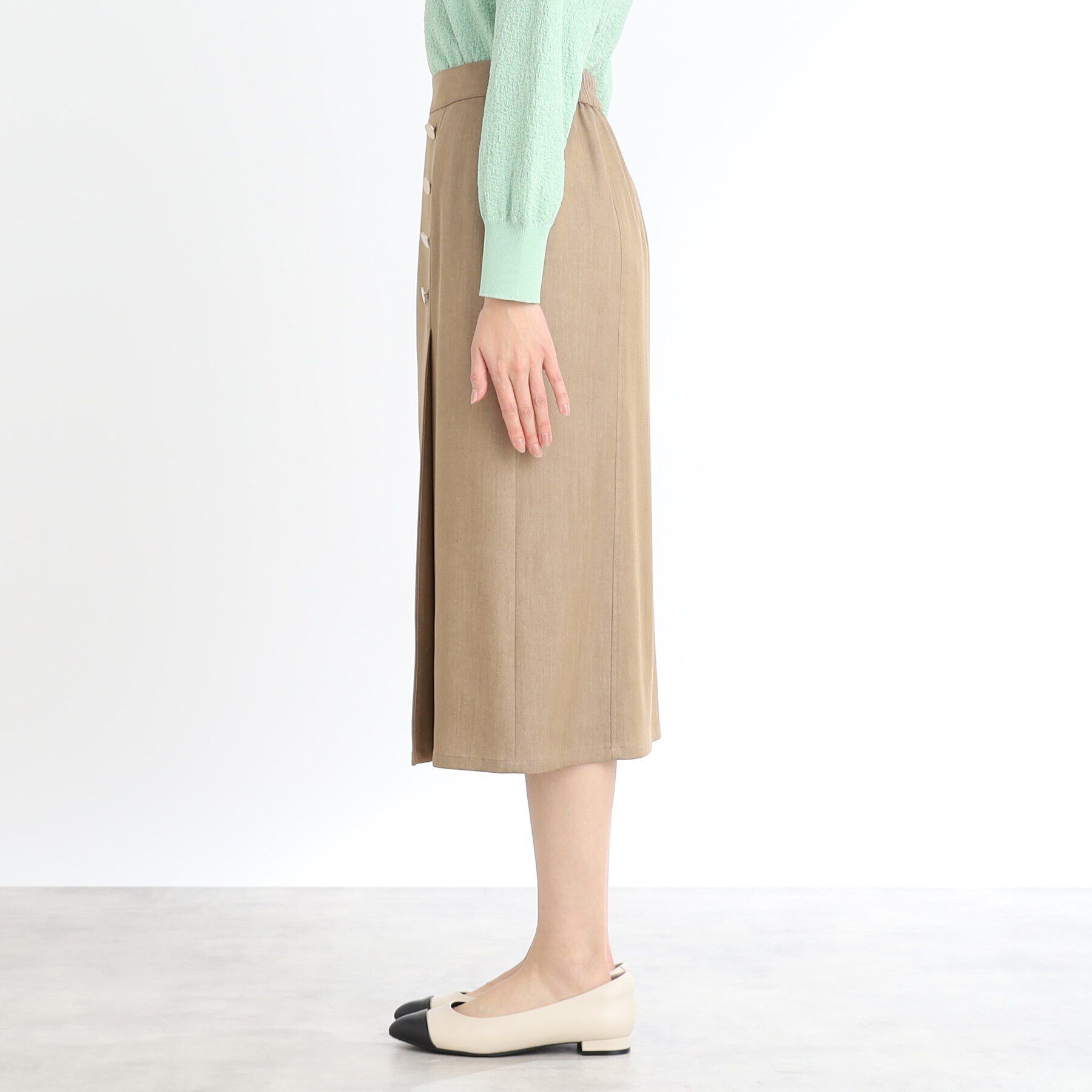 Reflect「【手洗い可】デニム調タイトスカート」|スカート|