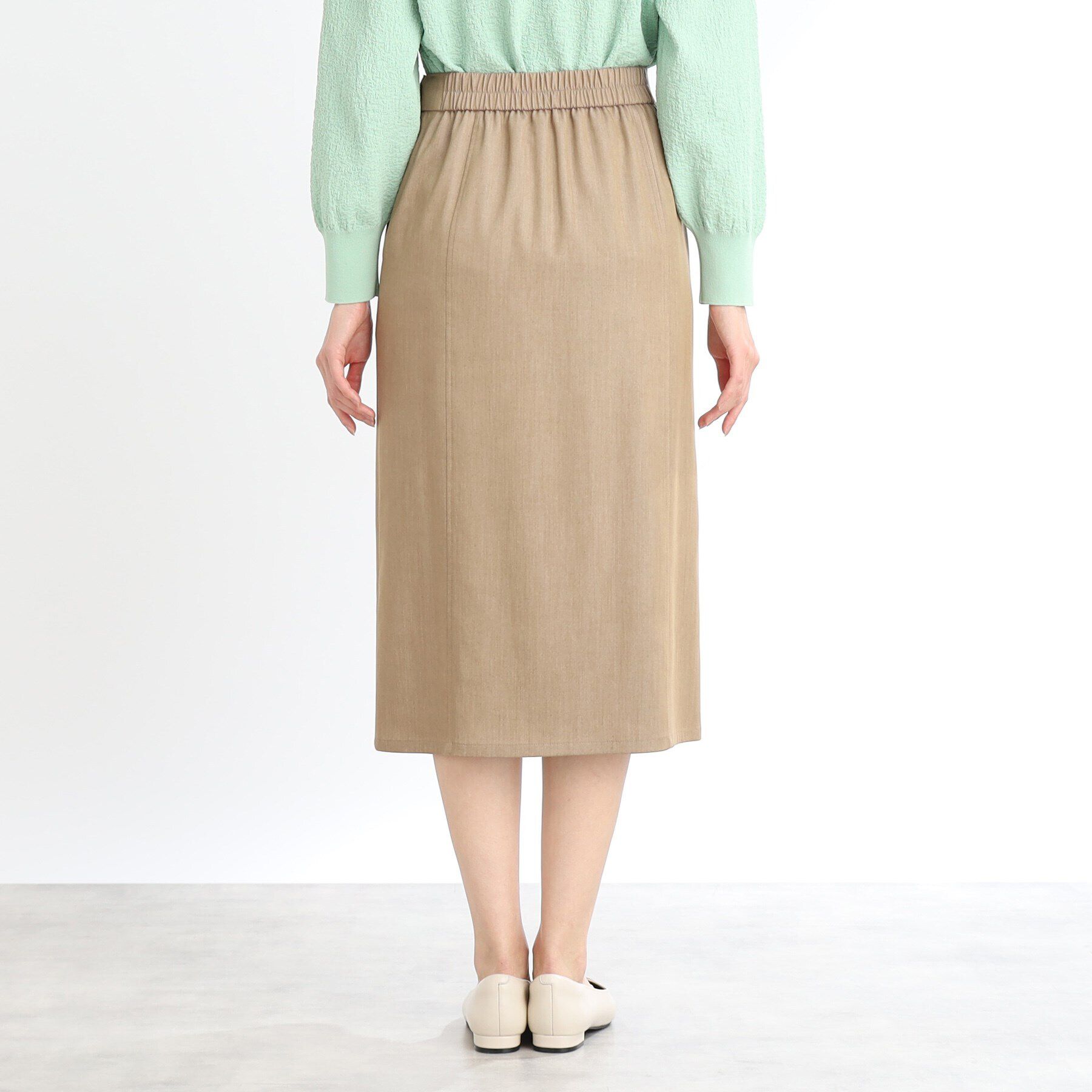 Reflect「【手洗い可】デニム調タイトスカート」|スカート|