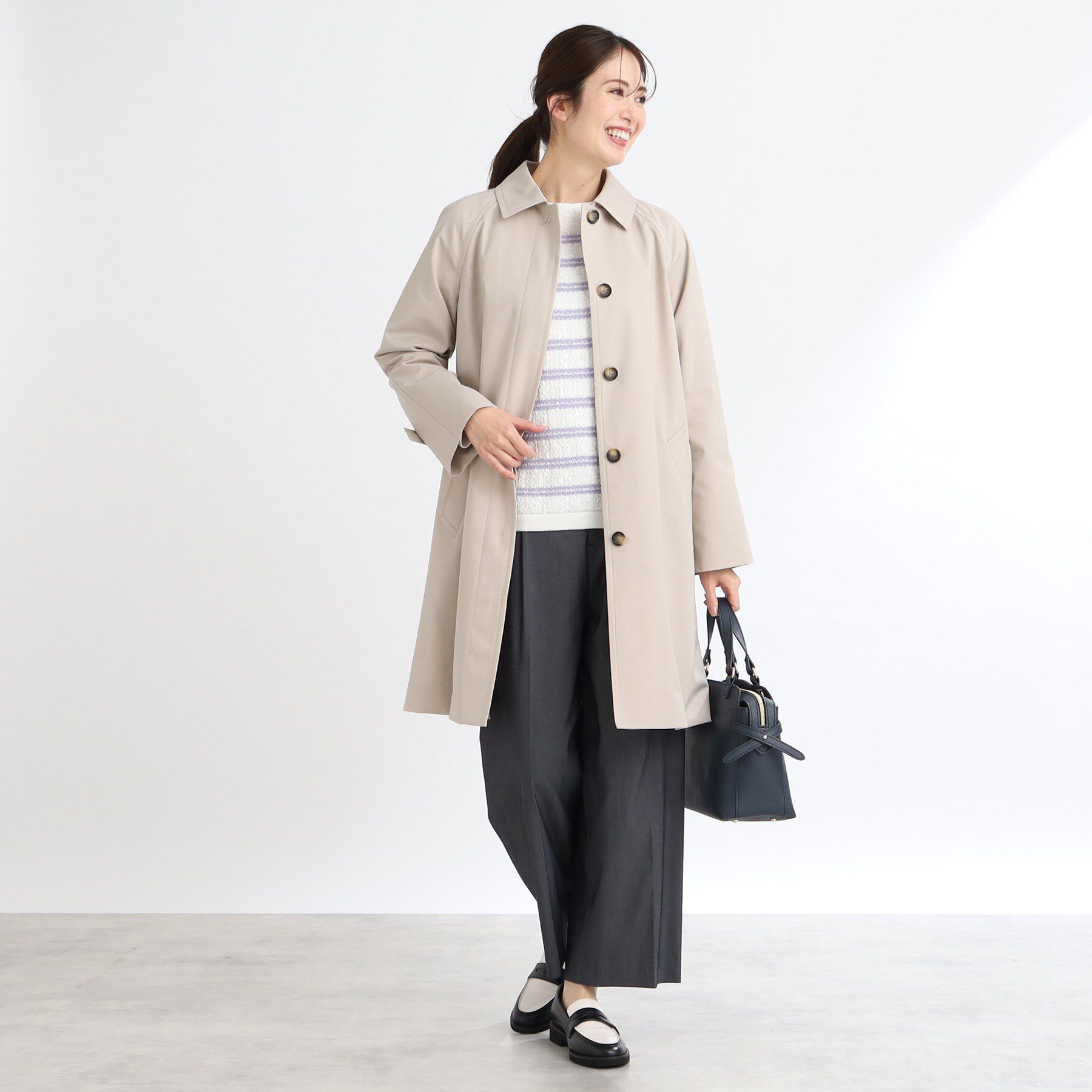 Reflect「【撥水】ストレッチステンカラーコート」|ステンカラーコート|