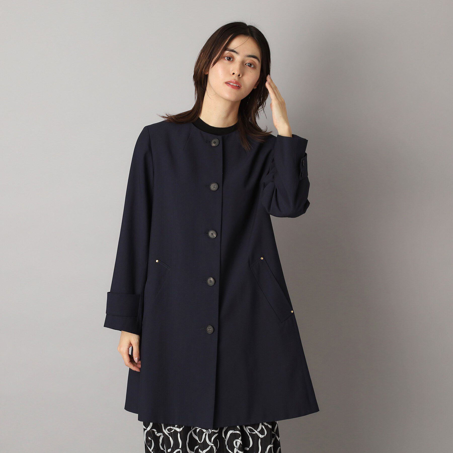 DRESSTERIOR「【セレモニーにも】ノーカラーコート」|ノーカラーコート|