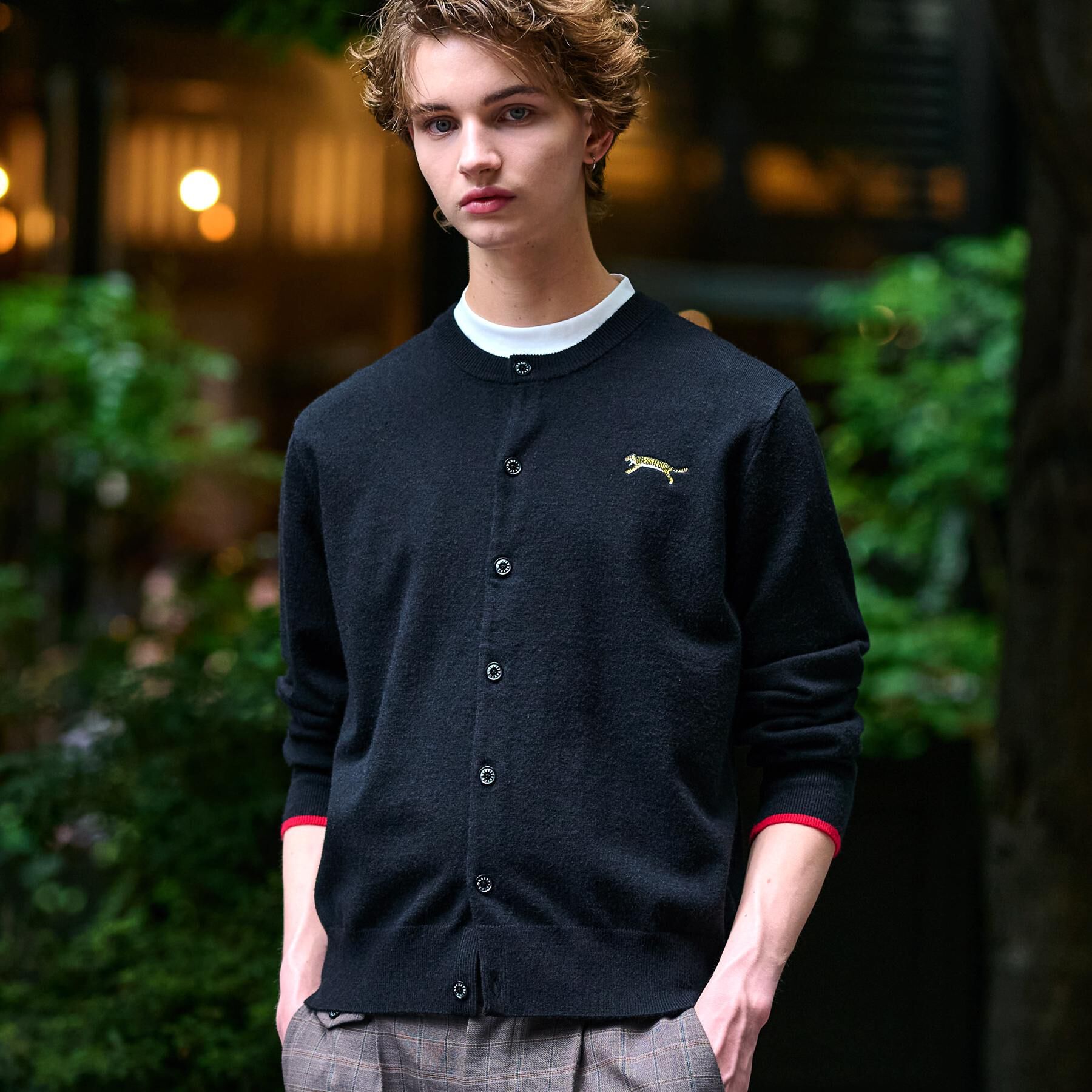 DRESSTERIOR「【Monomax11月号掲載】タイガーエンブロイダリー ラウンドネックカーディガン」|カーディガン|