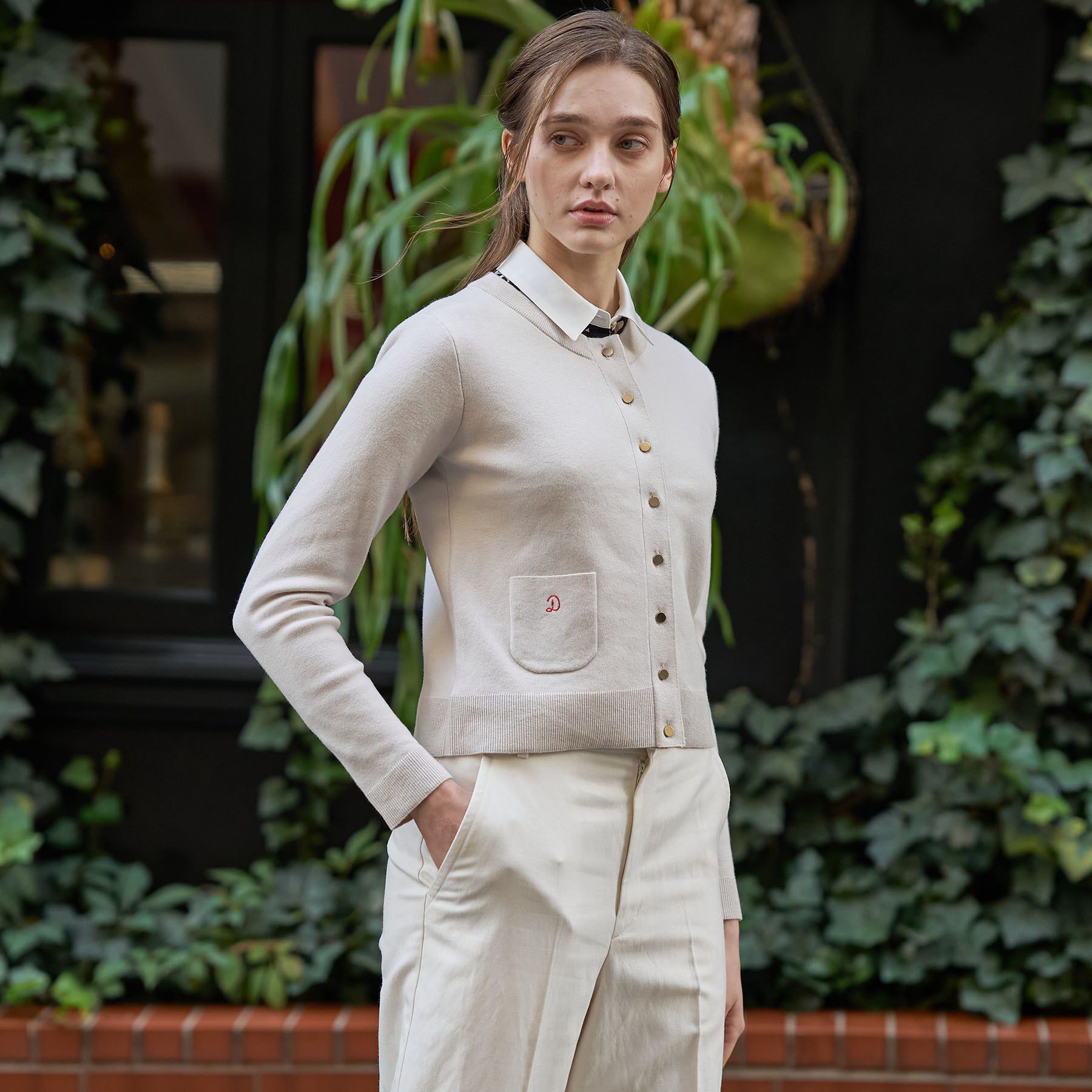 DRESSTERIOR「ウォッシャブルコットンカシミヤカーディガン」|カーディガン|