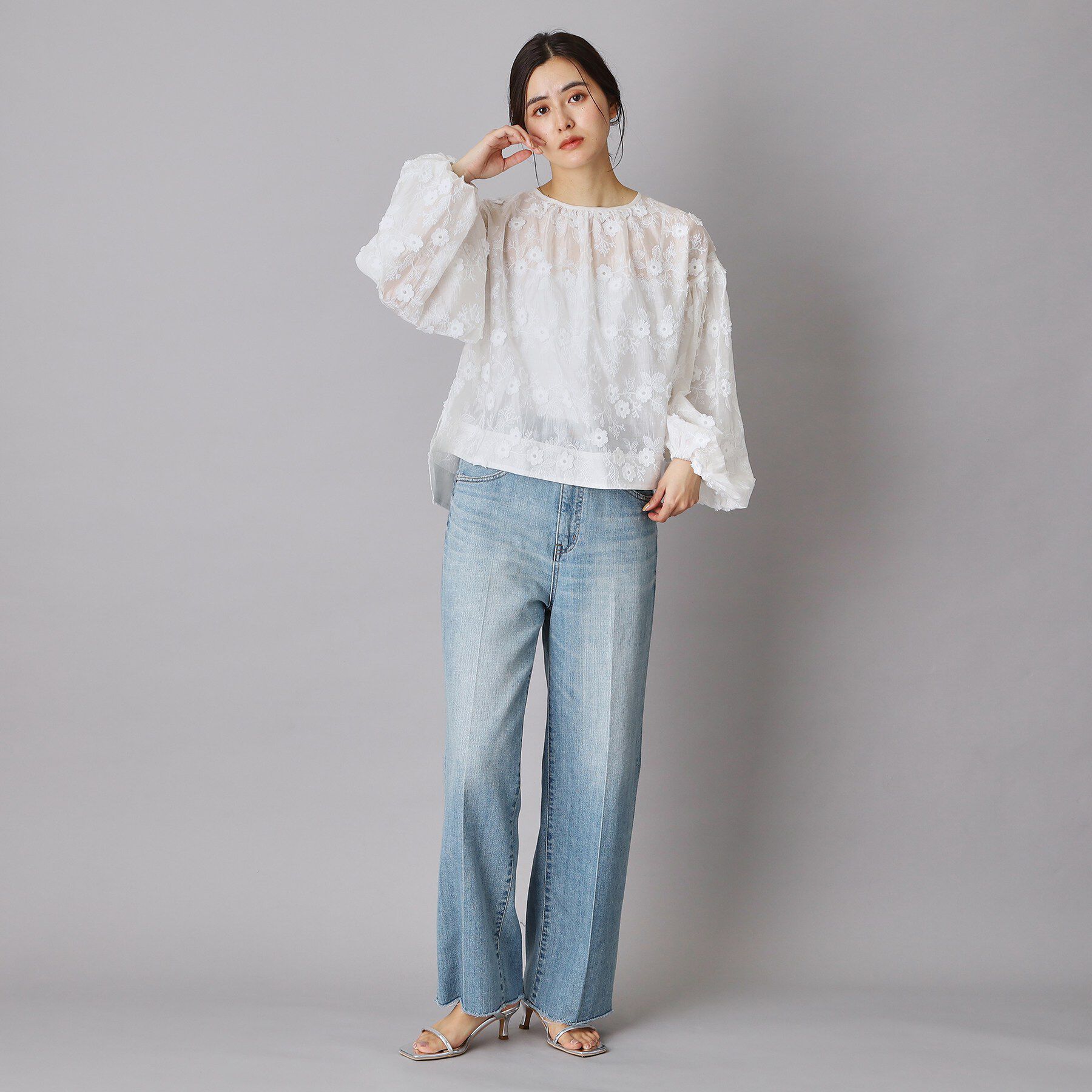 DRESSTERIOR「エンブロイダリーブラウス」|シャツ・ブラウス|