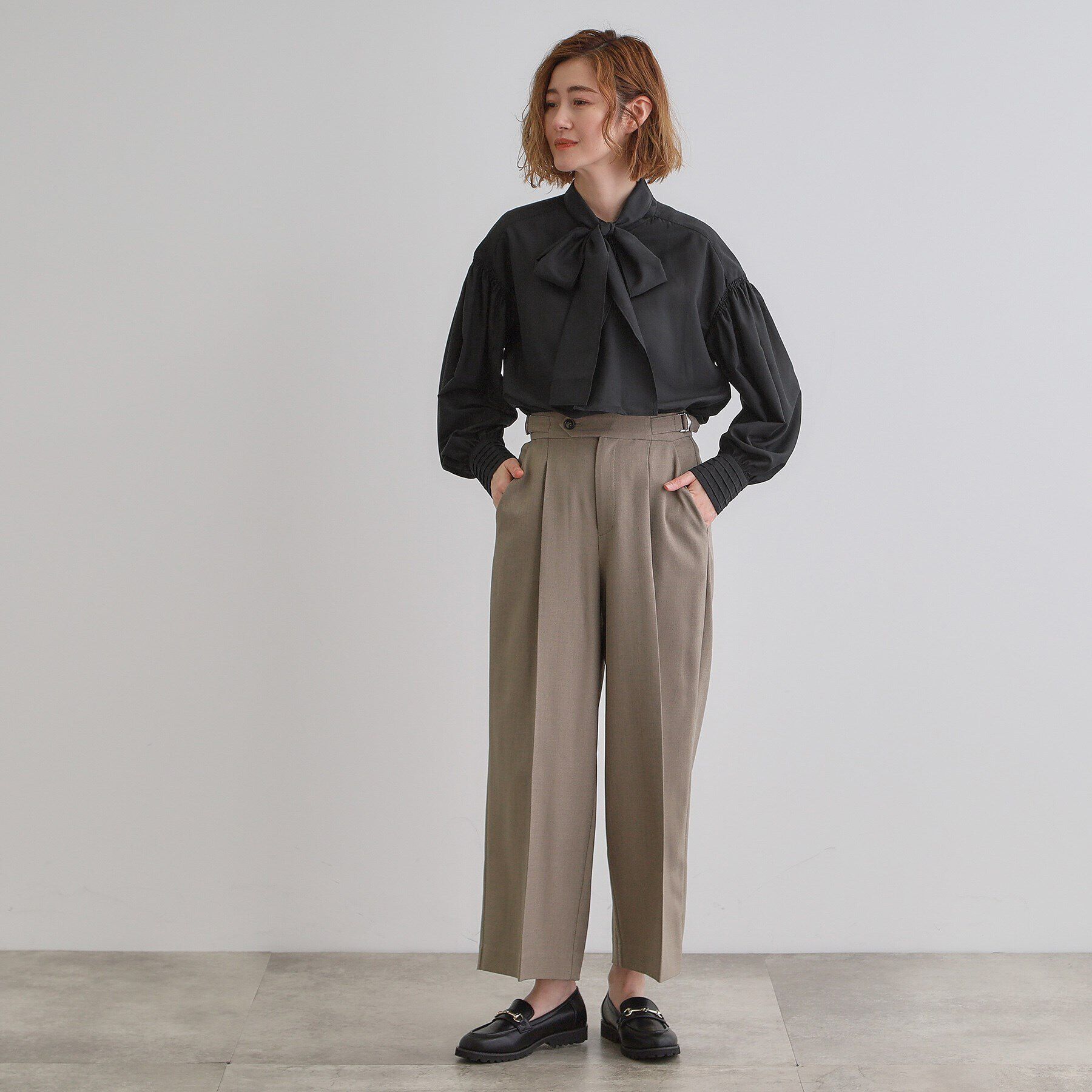 grove「2WAYシアーボウタイブラウス」|シャツ・ブラウス|