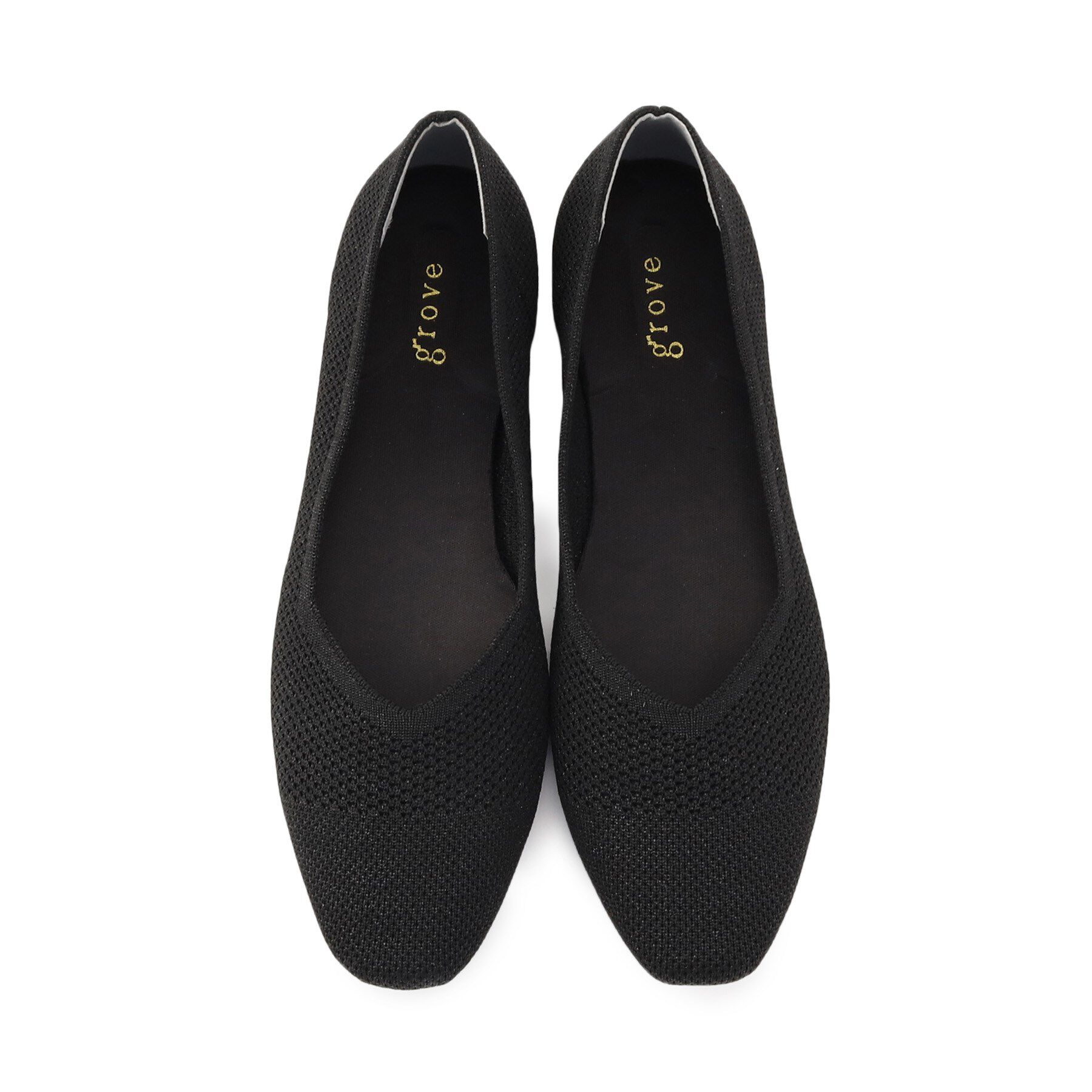 grove「洗えるフェザーニットパンプス」|パンプス|