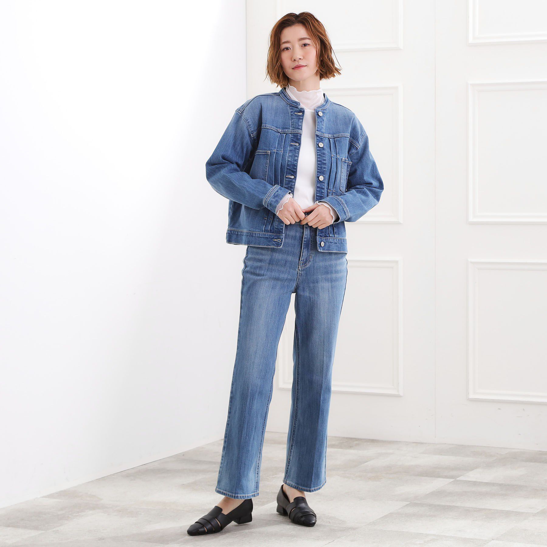 grove「ライトオンスストレッチデニムジャケット」|デニムジャケット|