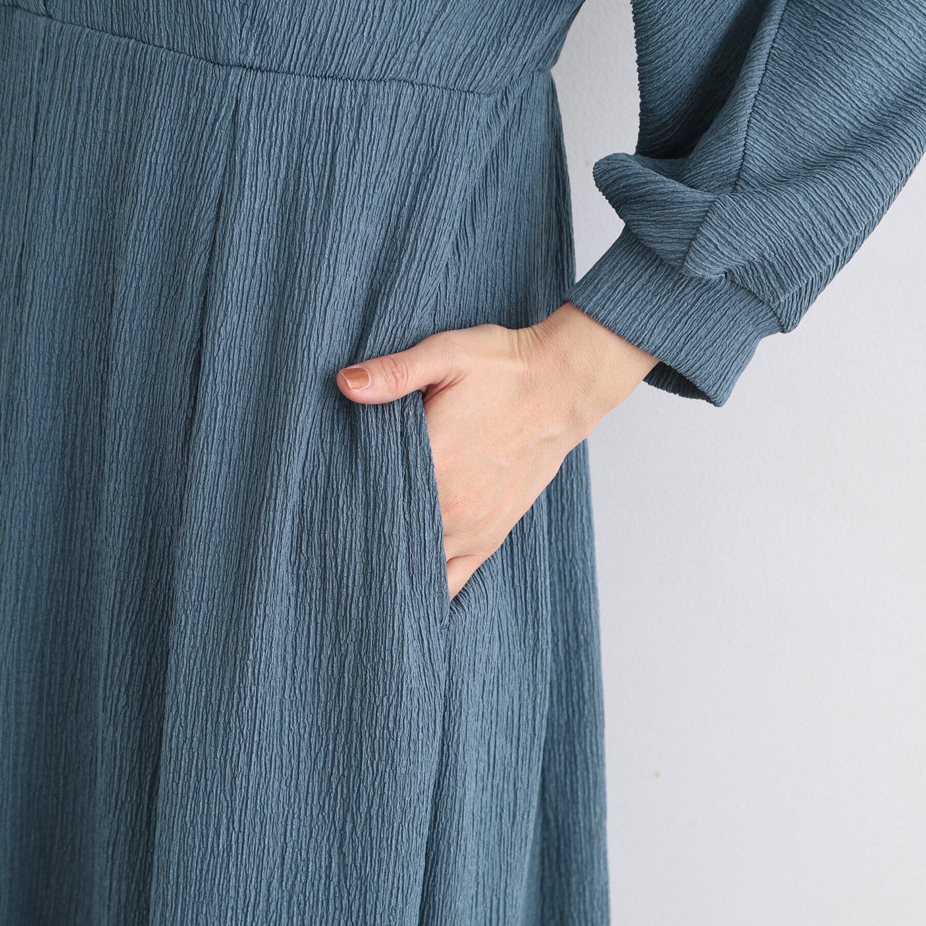 INDIVI「【洗える/UVケア/SETUP可能】ナローフレアワンピース」|ワンピース|