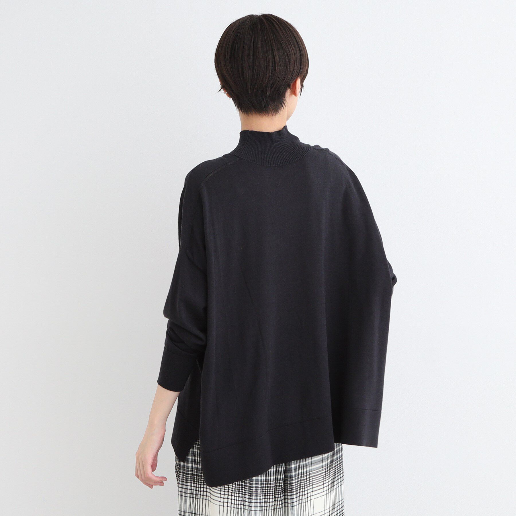 INDIVI「【ウール混】ハイネックドルマンデザインニット」|ニット・セーター|