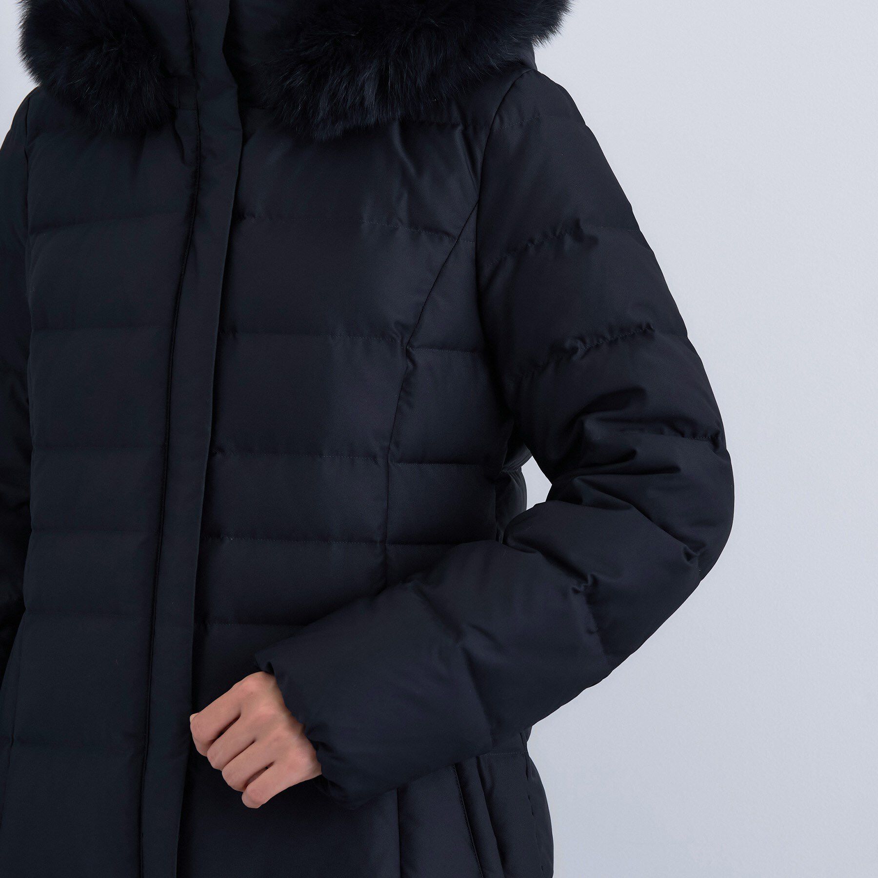 INDIVI「【名品／撥水／抗菌防臭】ロング丈リサイクルダウンコート」|ダウン|