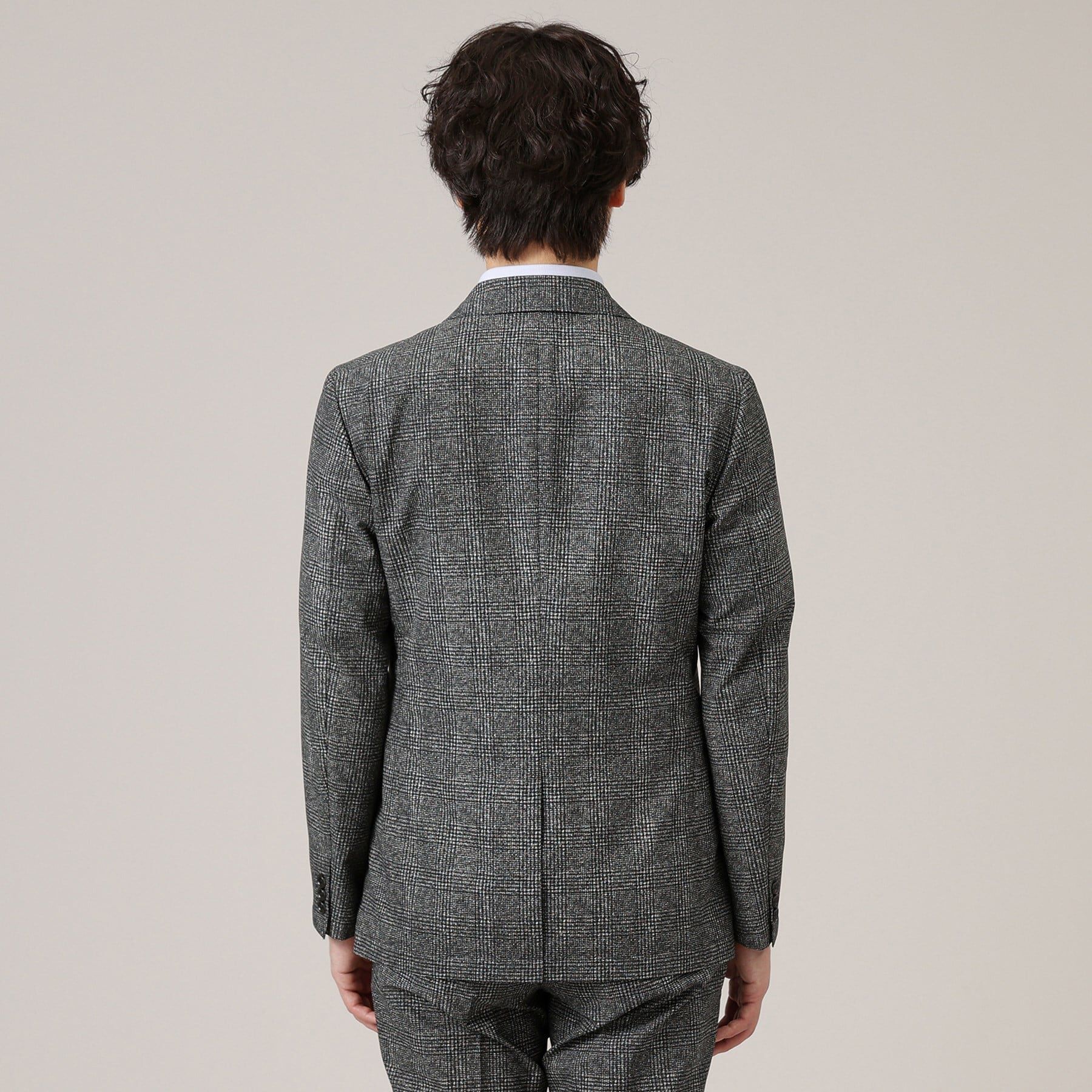 TAKEO KIKUCHI「【抗菌防臭】COOL DOTS（R）グレンチェック ジャケット」|テーラードジャケット|