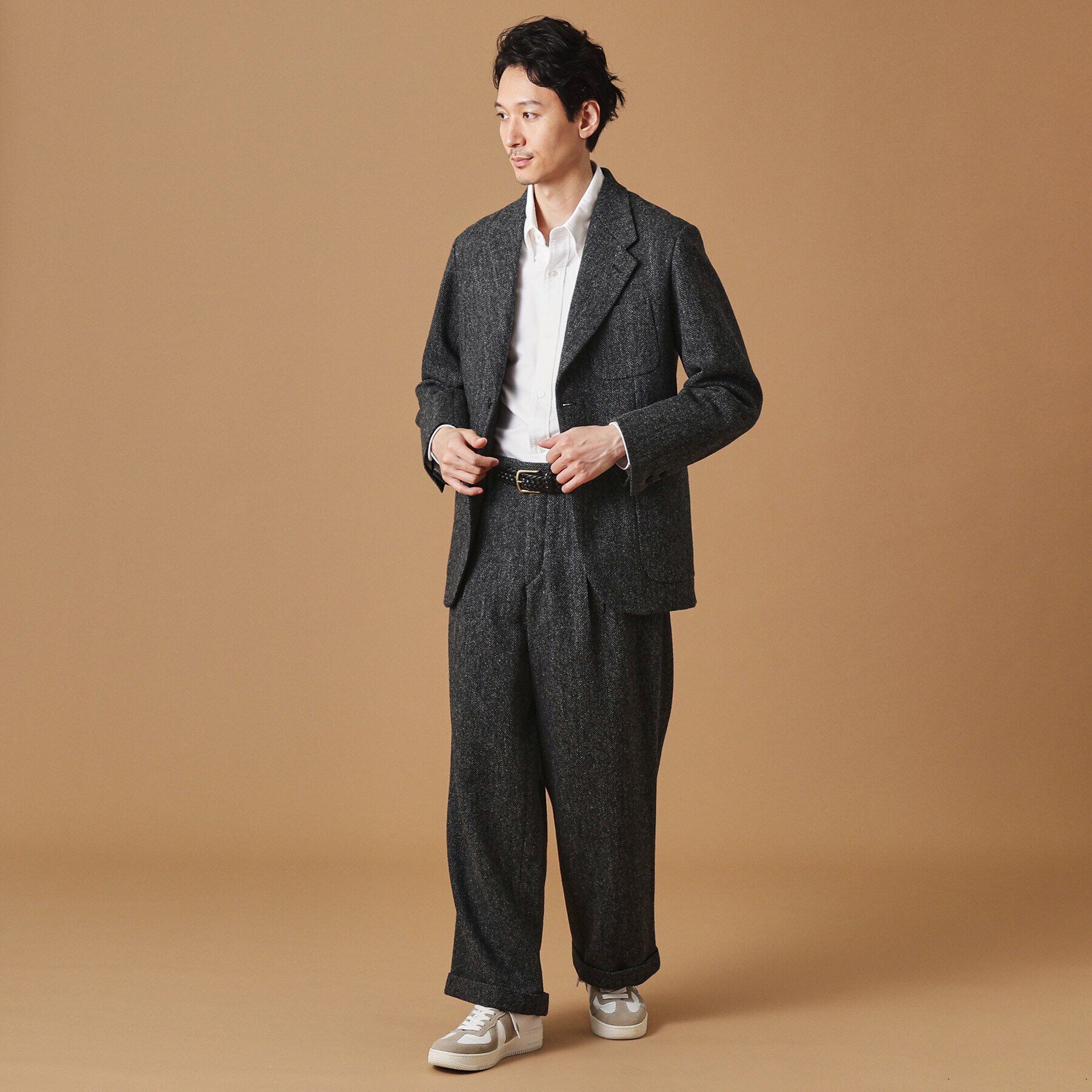 40CARATS&525「ブリティッシュウールヘリンボン ワイドパンツ」|その他|