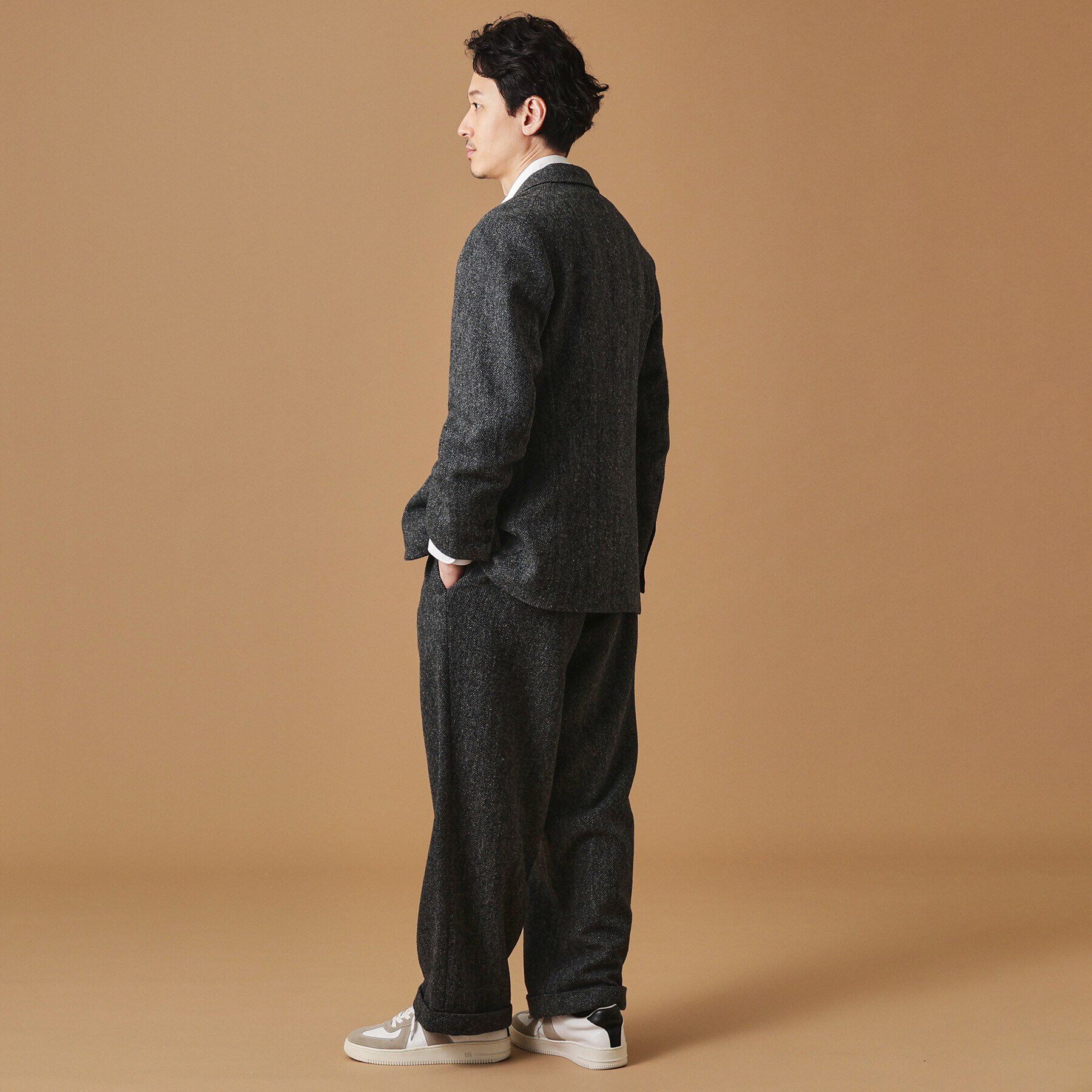 40CARATS&525「ブリティッシュウールヘリンボン ワイドパンツ」|その他|