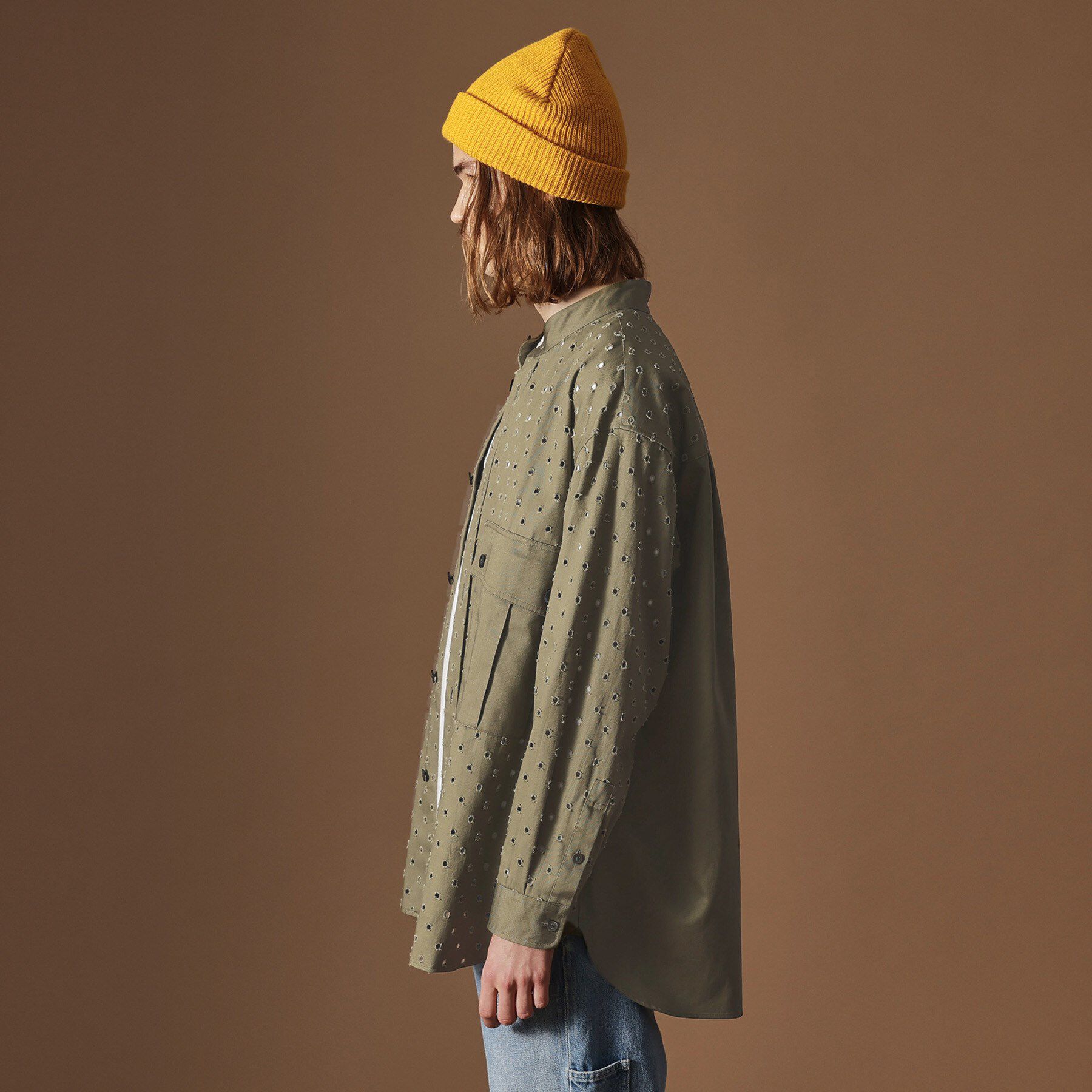 40CARATS&525「ツイルオパールオーバーシャツ」|シャツ・ブラウス|