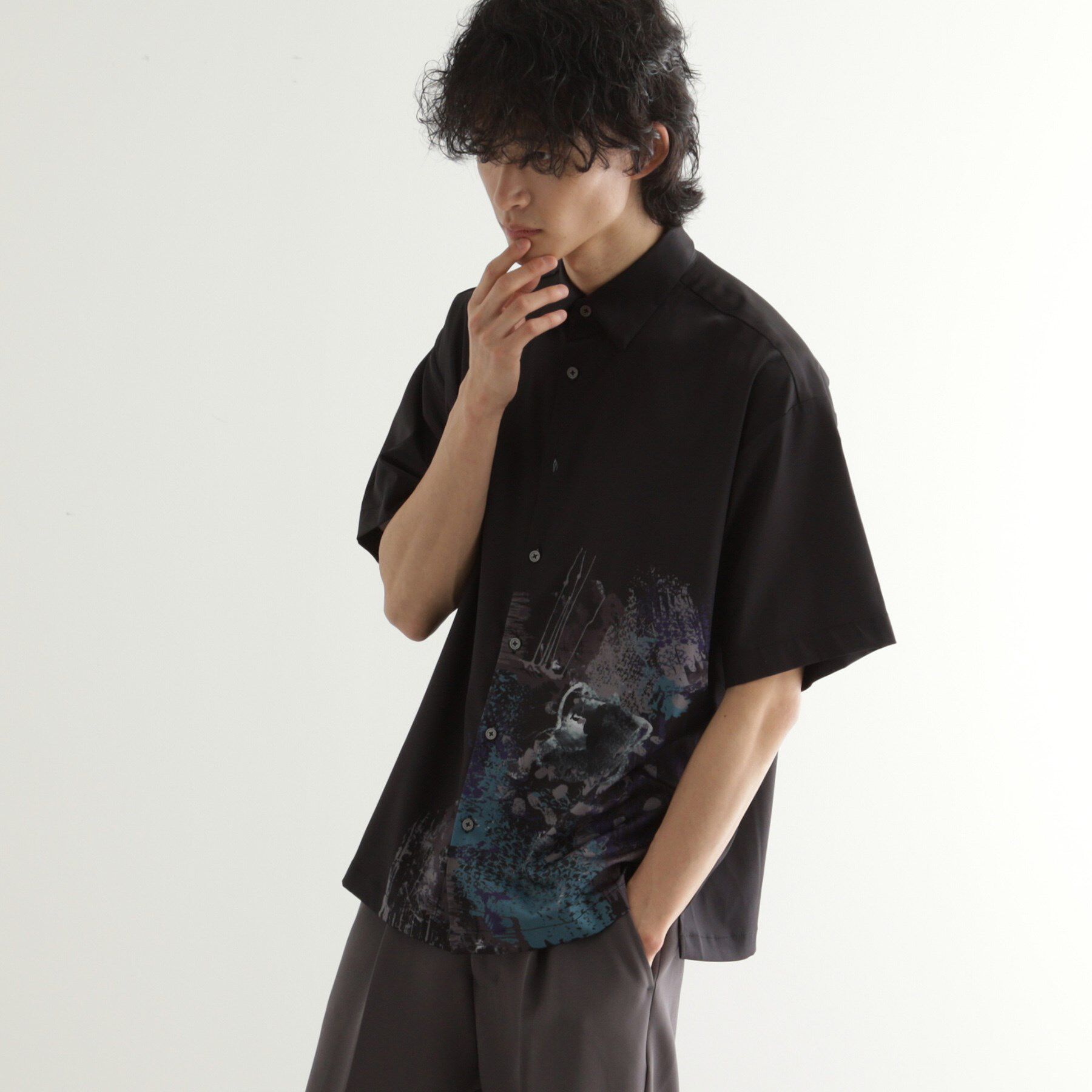 tk.TAKEO KIKUCHI「ペイント半袖シャツ」|シャツ・ブラウス|