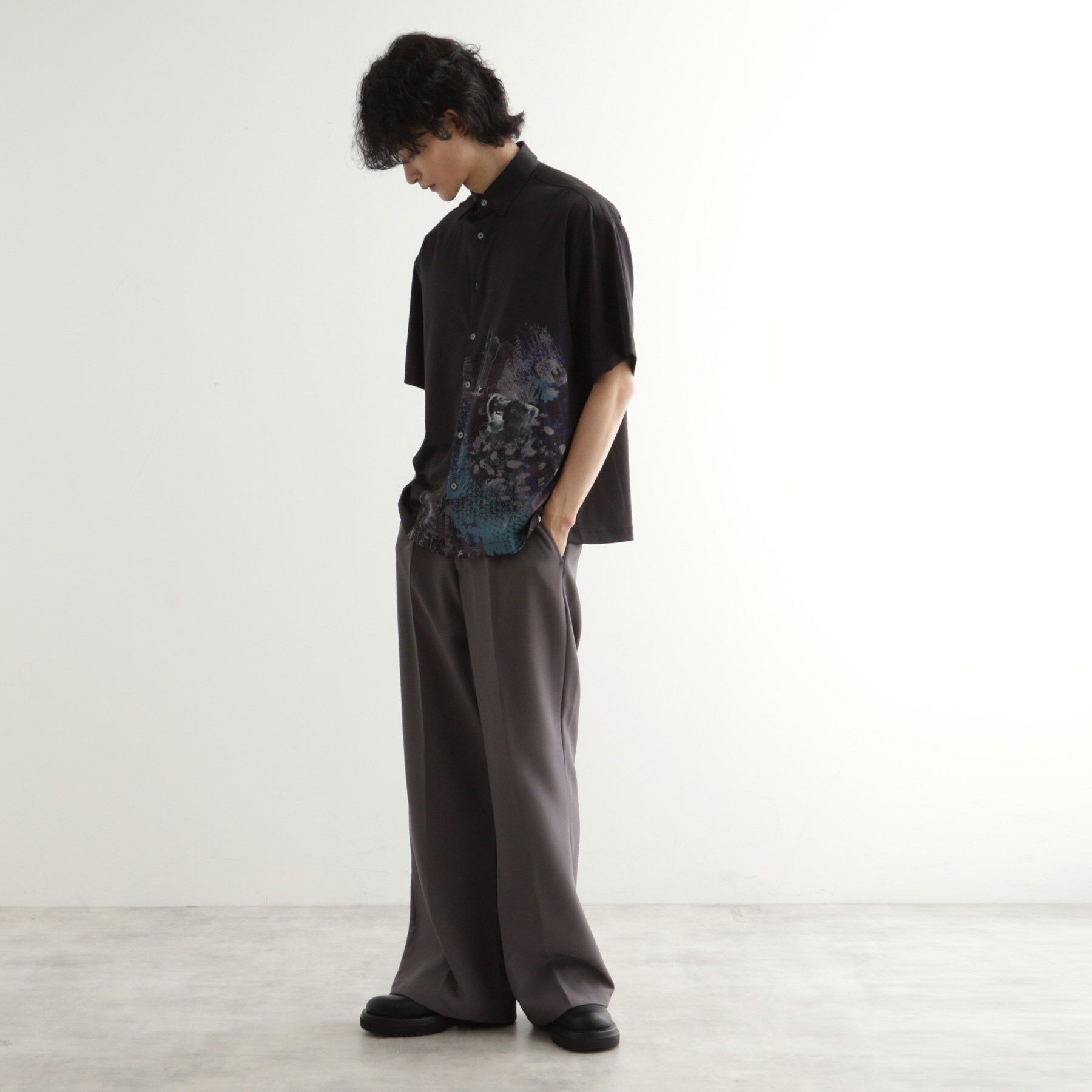 tk.TAKEO KIKUCHI「ペイント半袖シャツ」|シャツ・ブラウス|