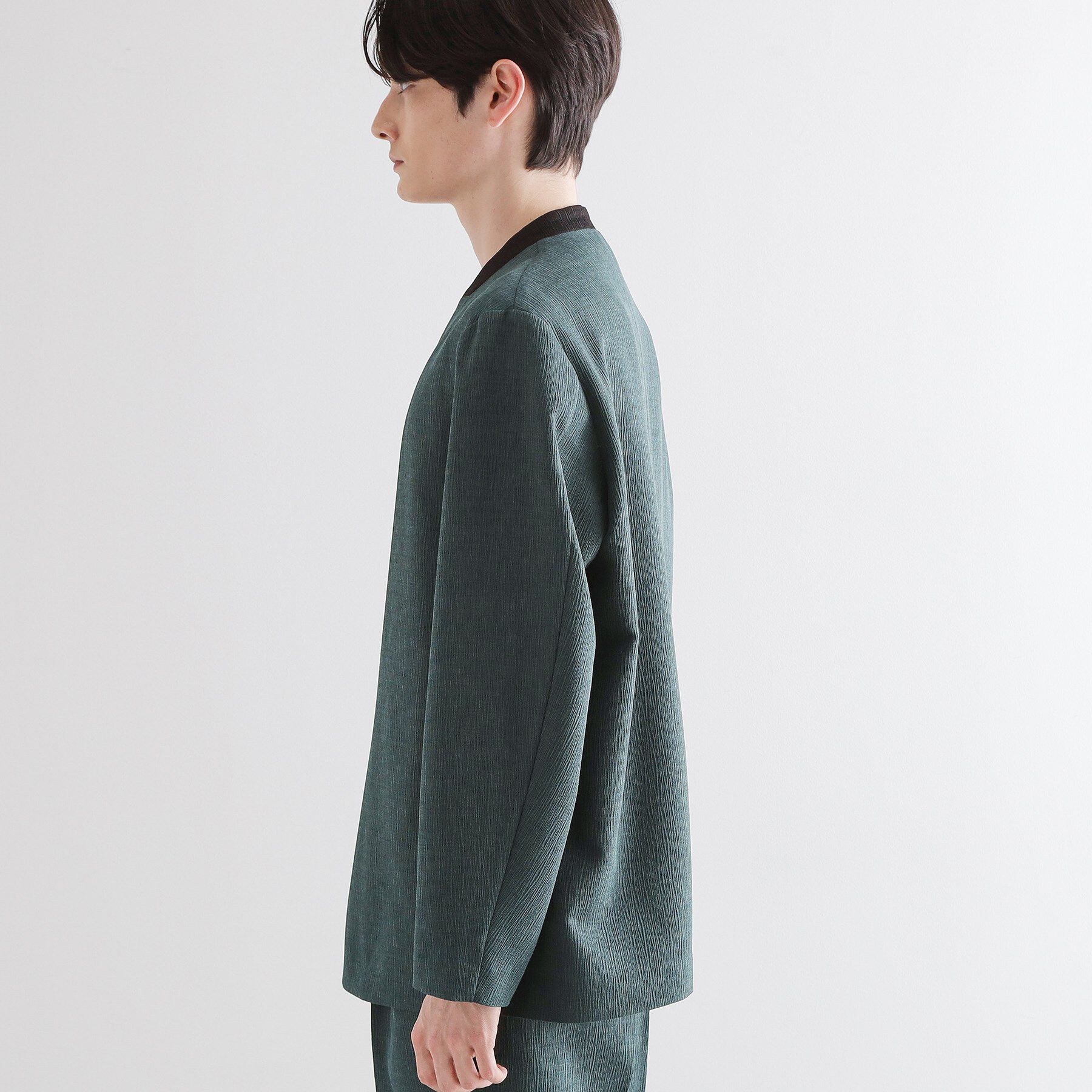 tk.TAKEO KIKUCHI「【セットアップ対応】テッククレープノーカラージャケット」|ノーカラージャケット|