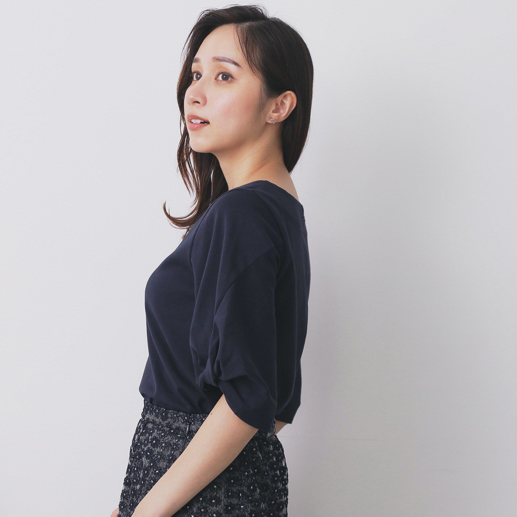 index「パフスリーブツイストタックトップス【洗濯機可/接触冷感/UVケア】」|Tシャツ・カットソー|