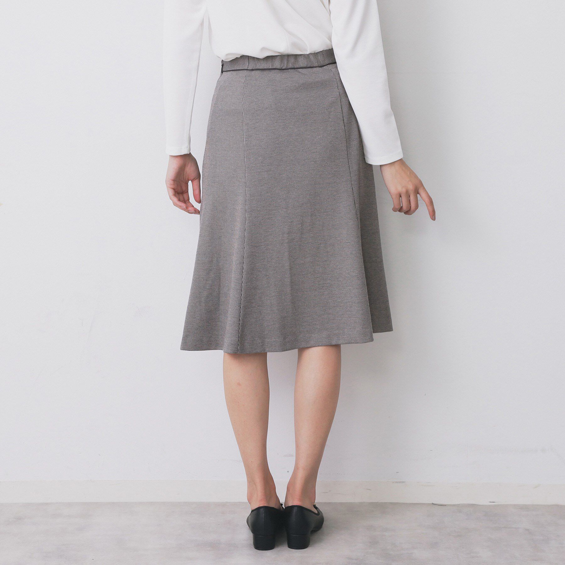 index「《S-3Lサイズ》ストレッチセミフレアスカート/セットアップ対応【洗える/イージーアイロン】」|スカート|