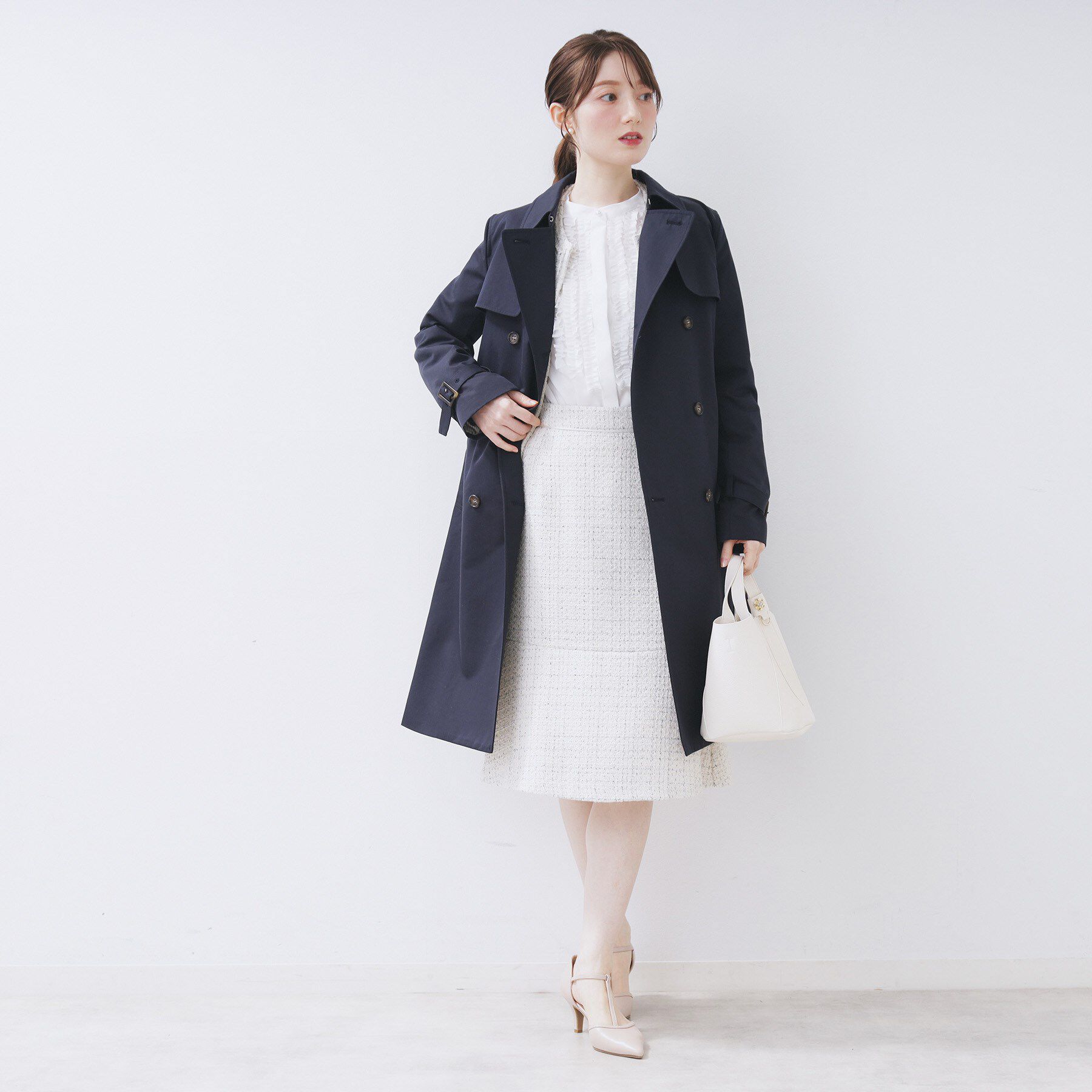 index「トレンチコート【洗濯機OK/撥水/花粉対応】《XS～3L》」|トレンチコート|