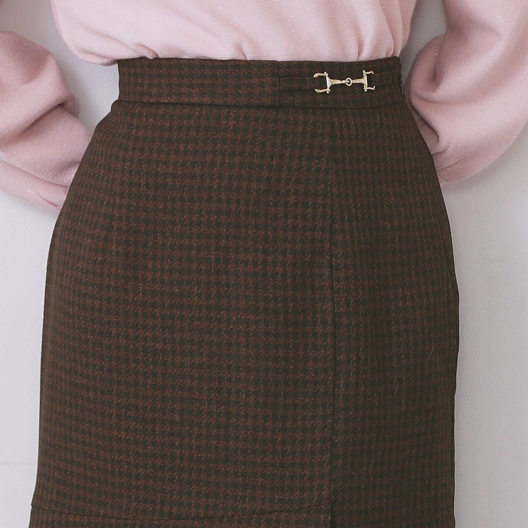 index「カルゼツイードアシメフレアスカート【洗濯機OK/防シワ/イージーアイロン/抗ピル】」|スカート|