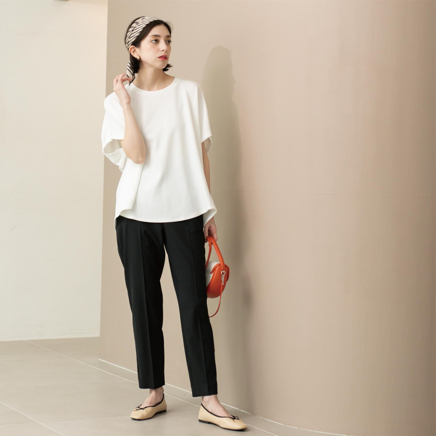 OPAQUE.CLIP「ストレッチリネンライク美脚テーパードパンツ【洗濯機洗い可/吸水速乾】」|その他|