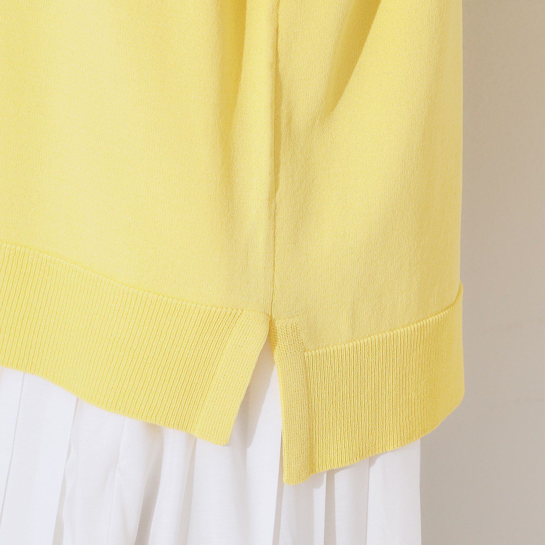 OPAQUE.CLIP「《6色展開/S-LLサイズ》フレアスリーブニット【UV/接触冷感/抗ピル/洗濯機洗い可】」|ニット・セーター|