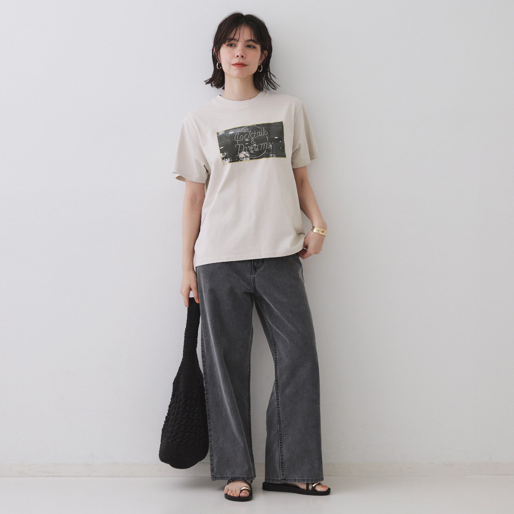 OPAQUE.CLIP「フォトプリントTシャツ【洗濯機洗い可】」|Tシャツ・カットソー|